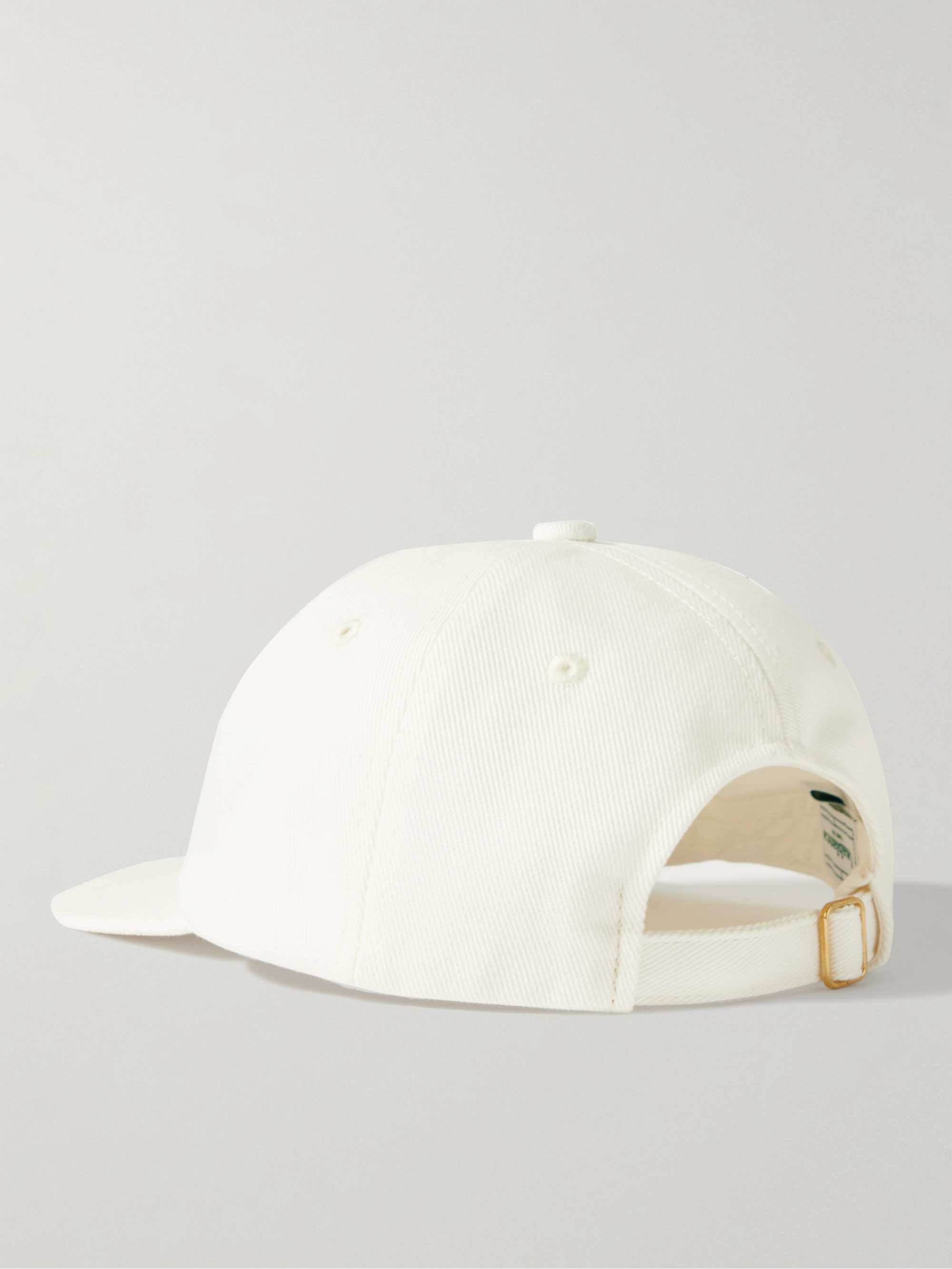 CASABLANCA Stacked Logo-Embroidered Cotton-Twill Baseball Cap
