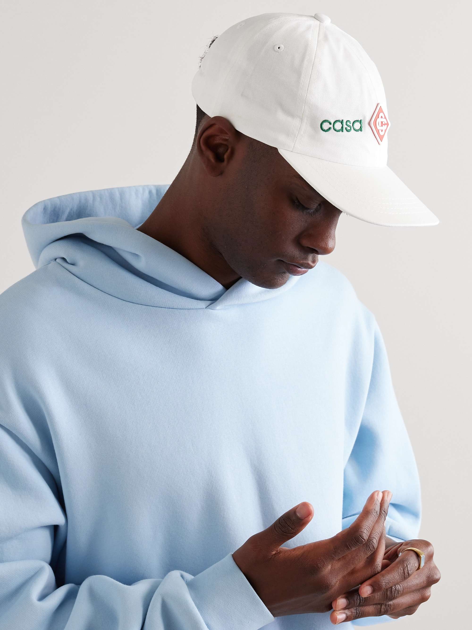 CASABLANCA Casa Sport Logo-Embroidered Cotton-Twill Baseball Cap