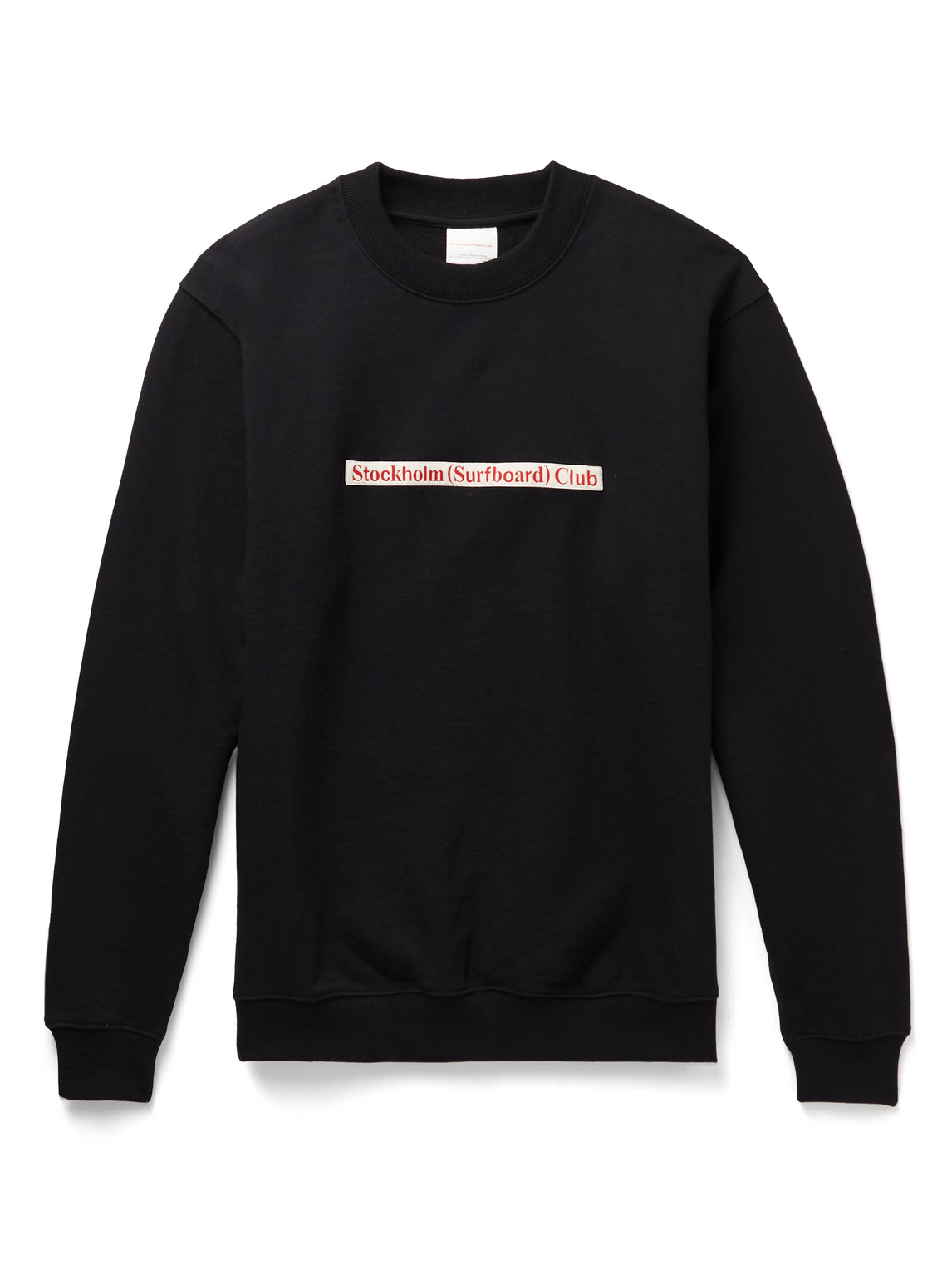 Stockholm Surfboard Club Logo Crewneck Sweatshirt In Black