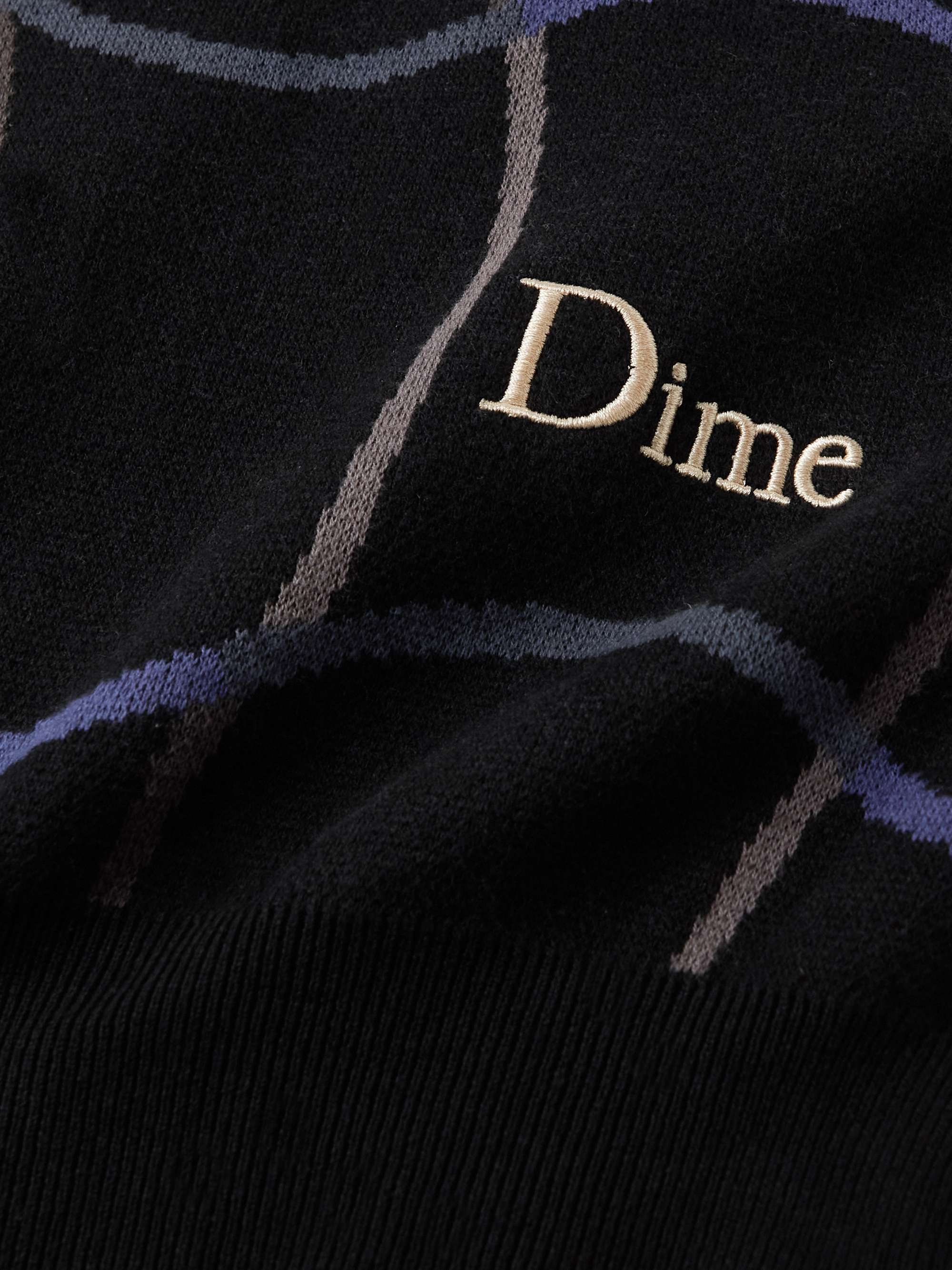 DIME Wave Pullover aus Jacquard-Strick aus Baumwolle mit Logostickerei