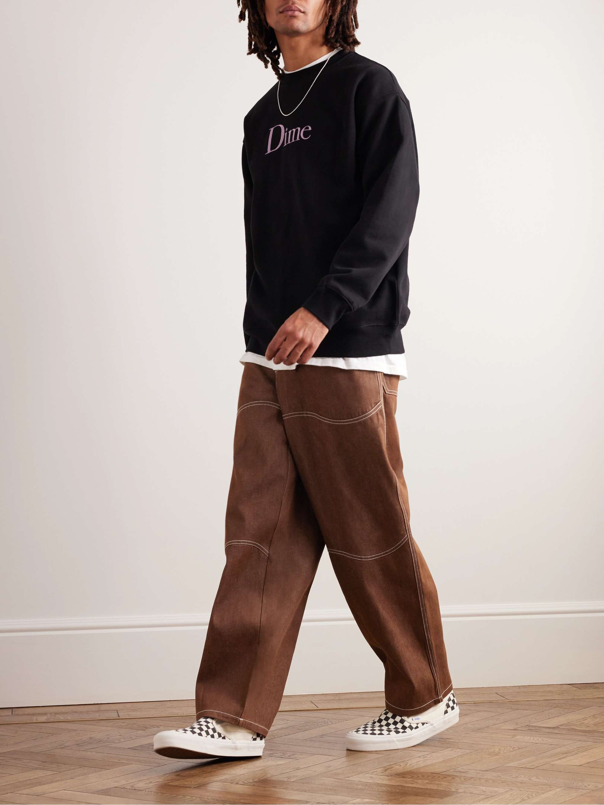 Djco Straight-Leg Logo-Embroidered Jeans