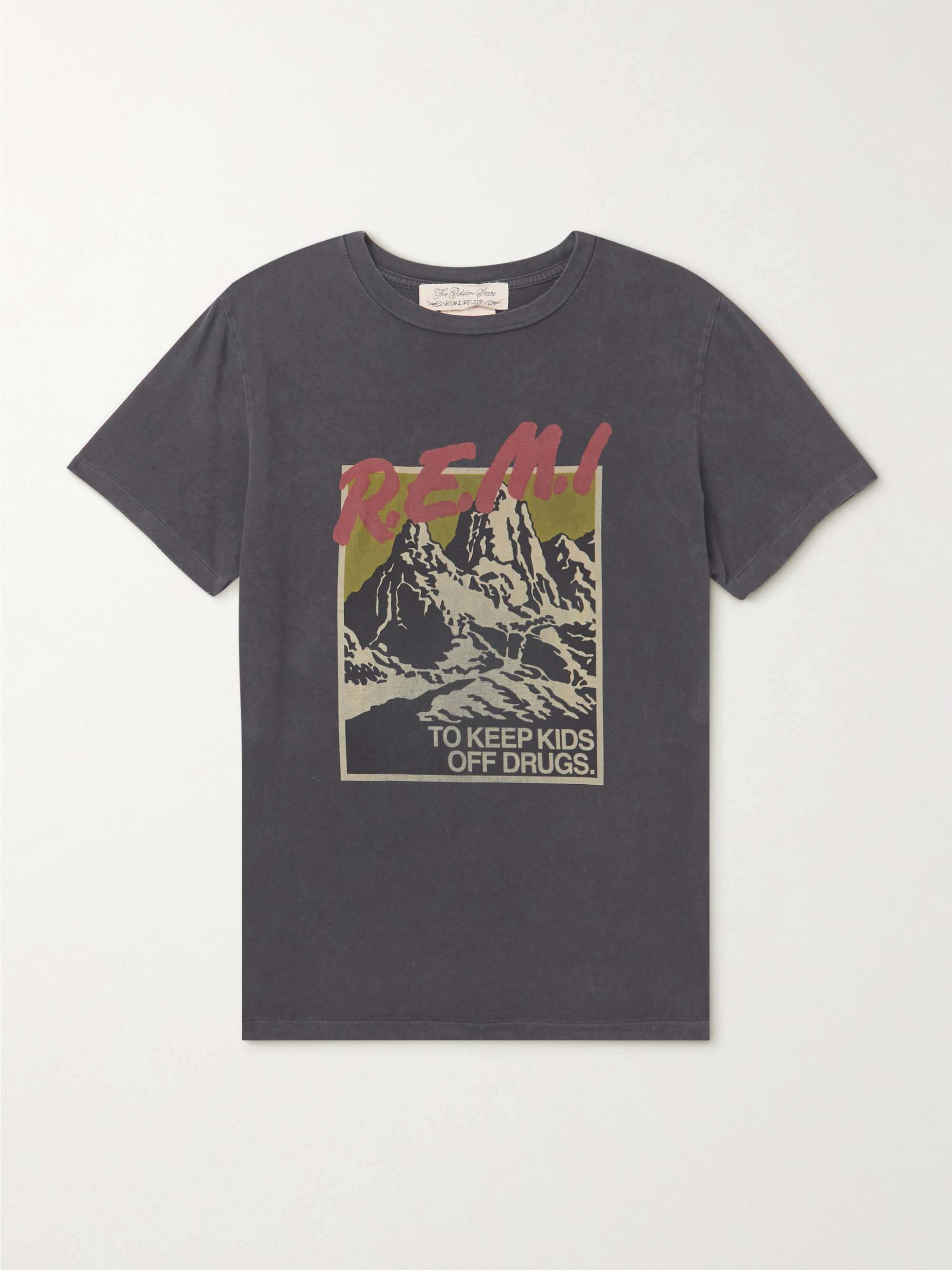 REMI RELIEF Logo-Print Cotton-Jersey T-Shirt