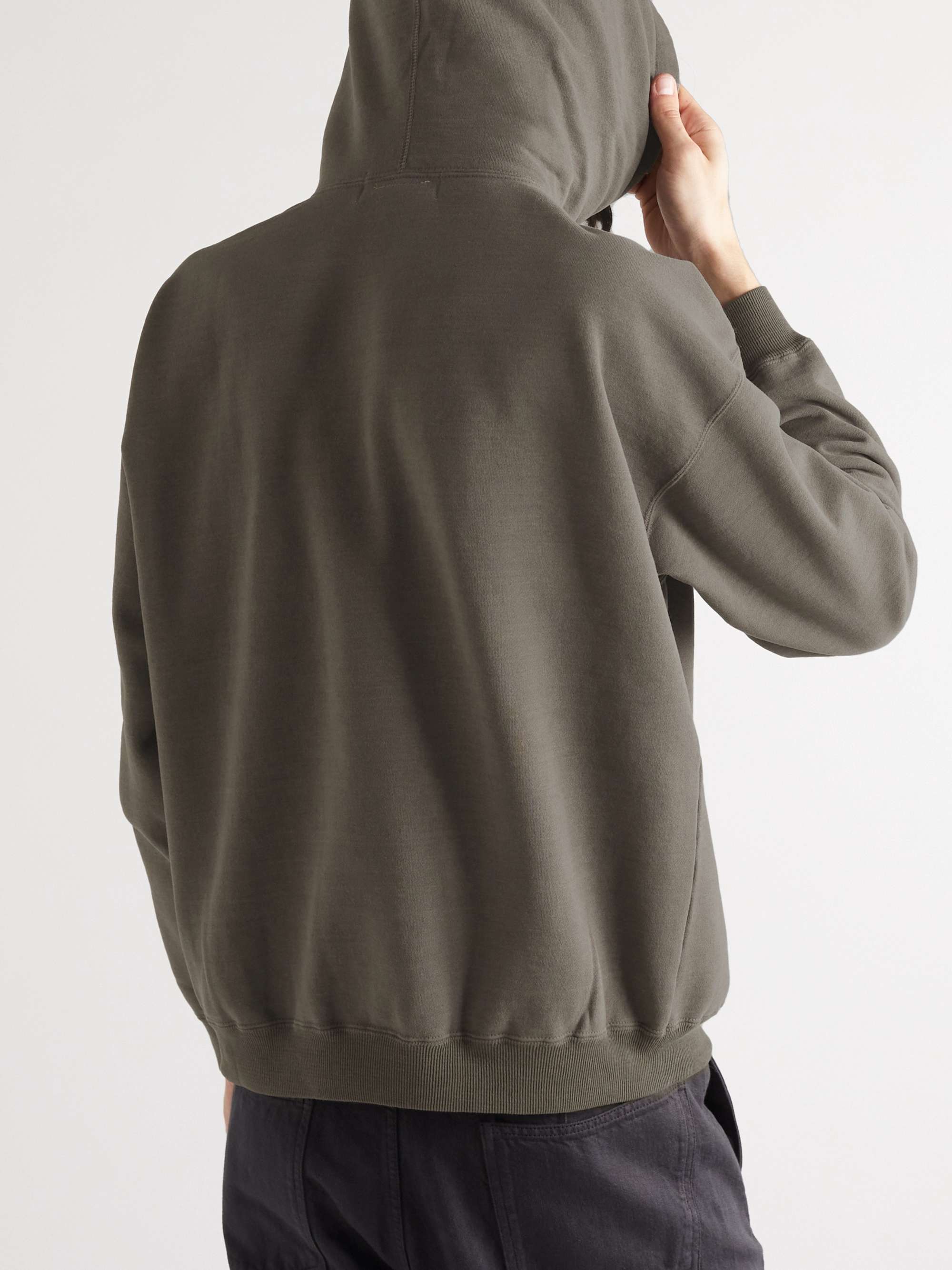 REMI RELIEF Printed Cotton-Jersey Hoodie