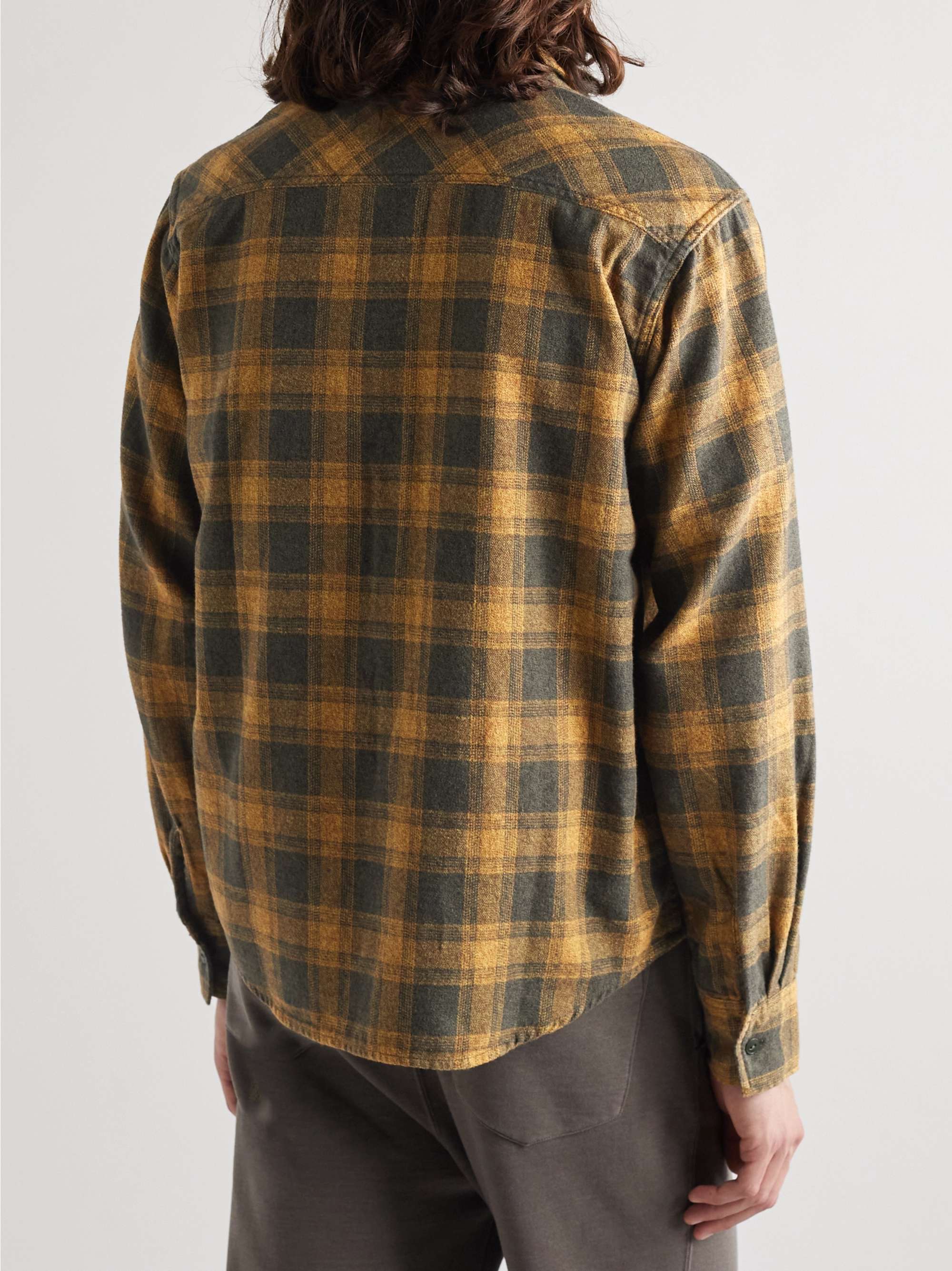 REMI RELIEF Checked Cotton-Flannel Shirt