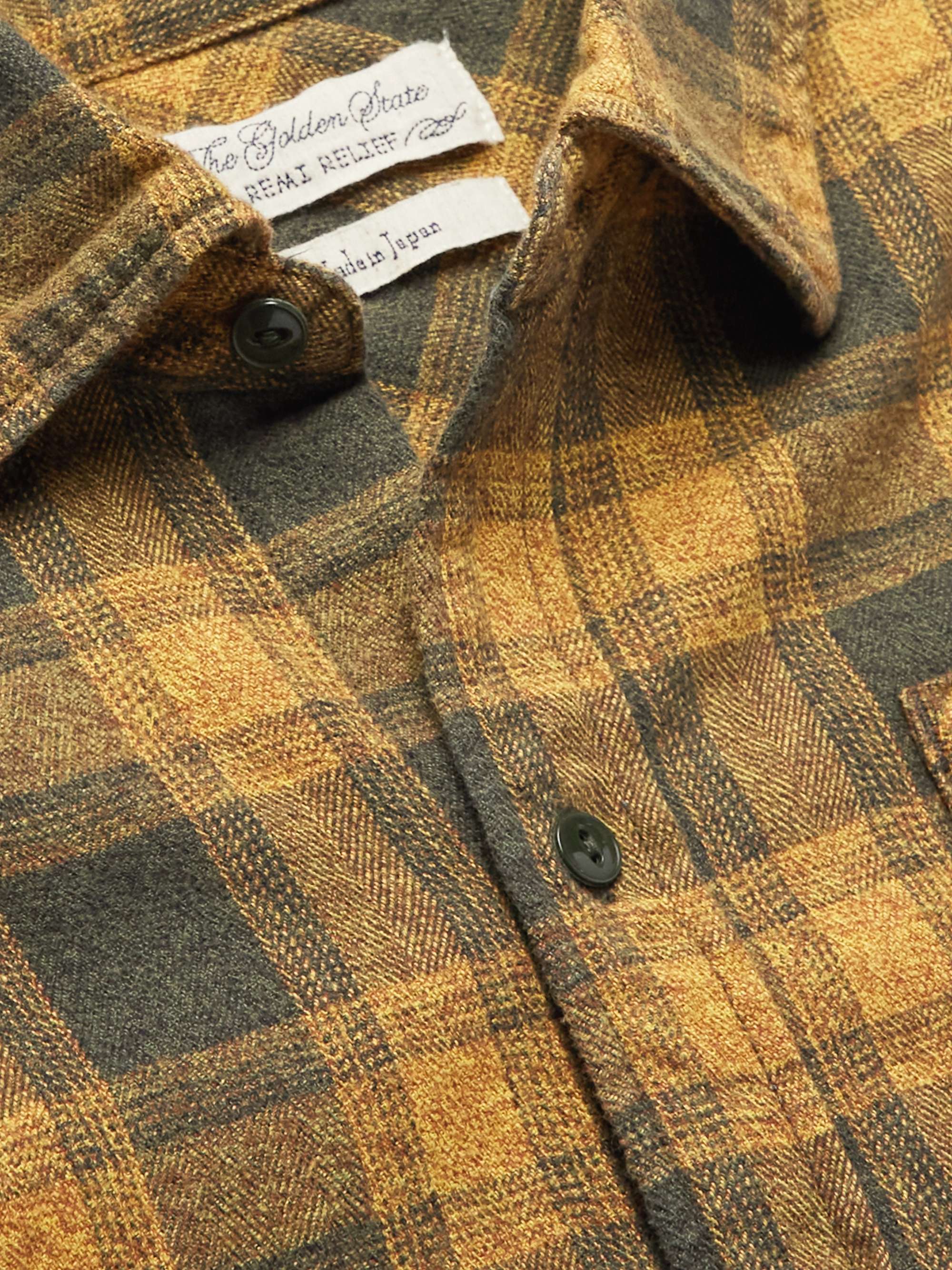 REMI RELIEF Checked Cotton-Flannel Shirt