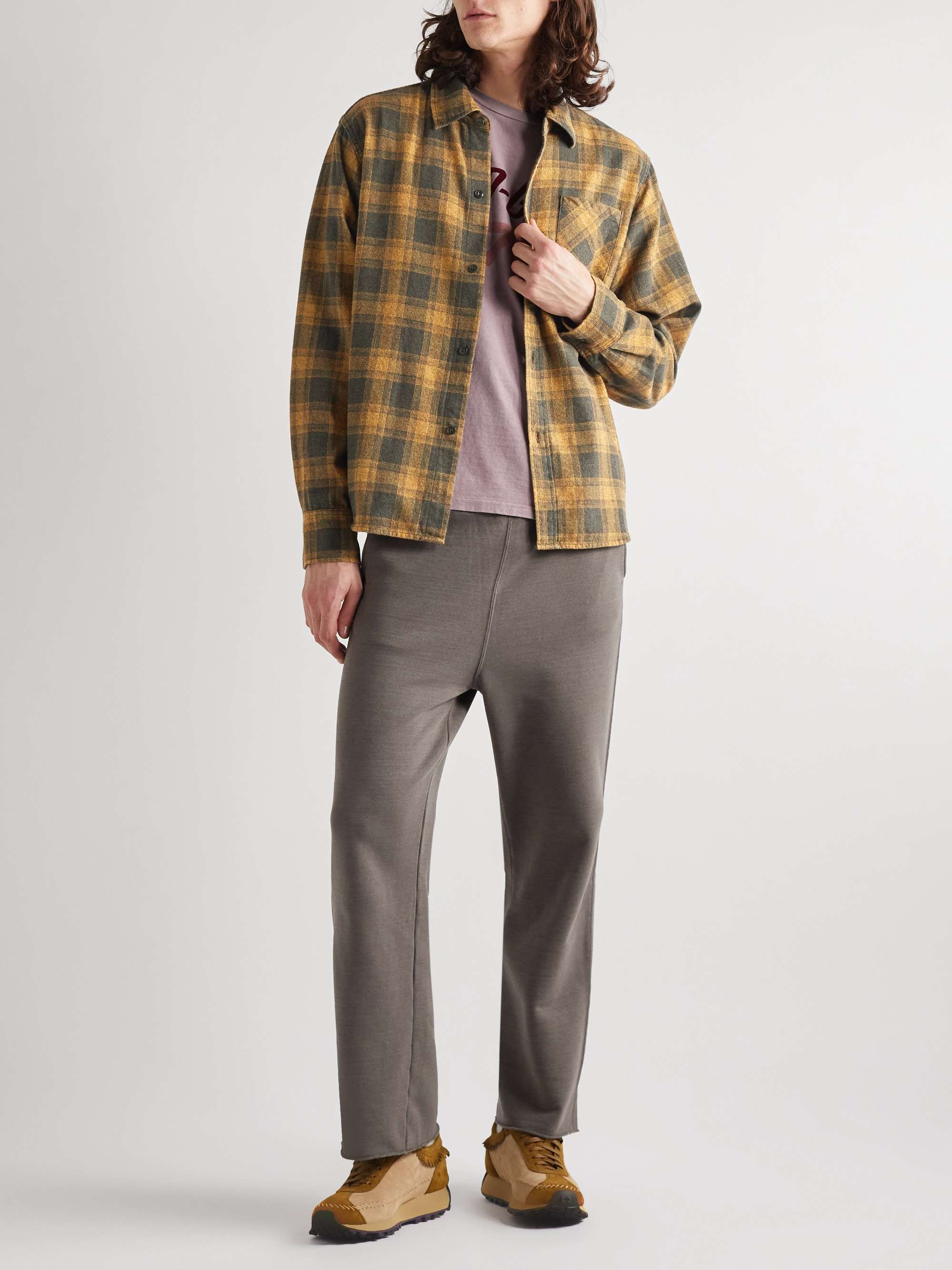 REMI RELIEF Checked Cotton-Flannel Shirt