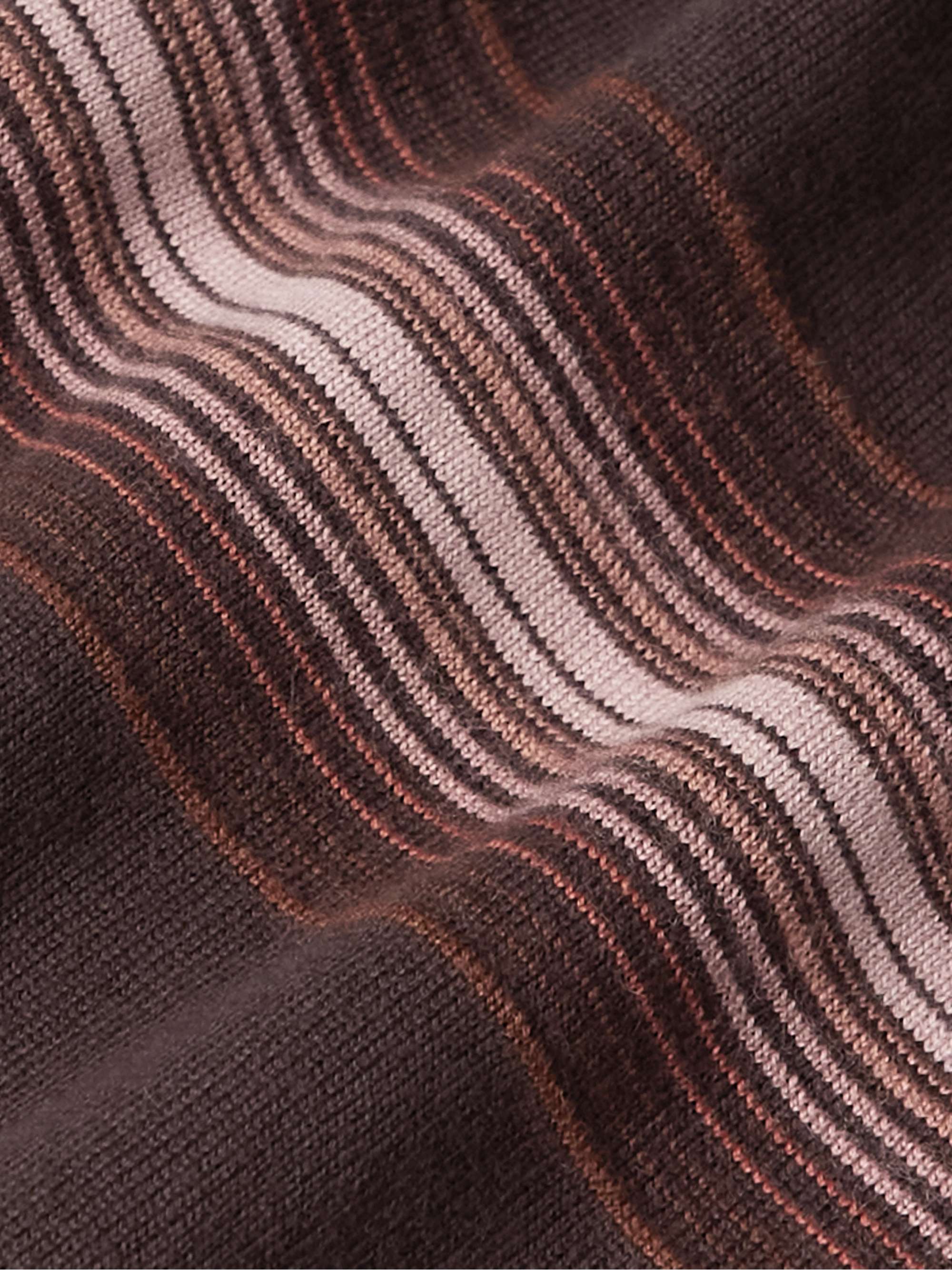 REMI RELIEF Striped Cotton-Blend Jersey T-Shirt