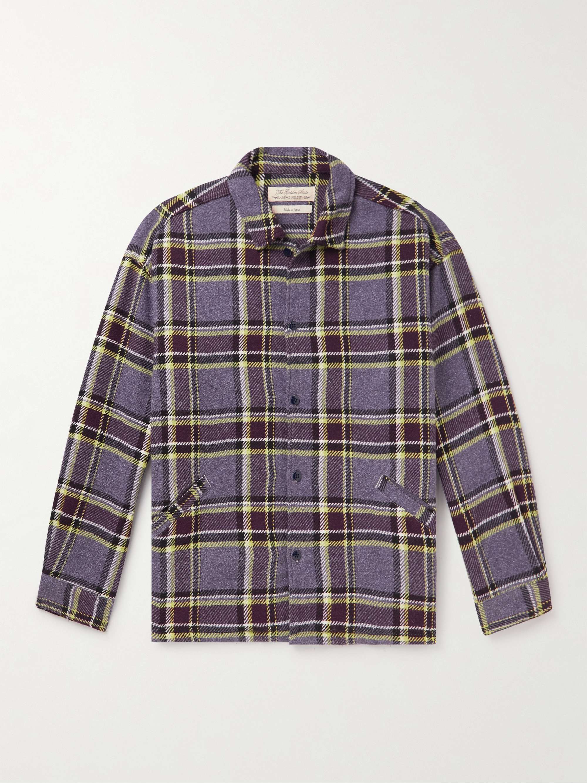 REMI RELIEF Checked Cotton-Blend Flannel Shirt for Men | MR PORTER