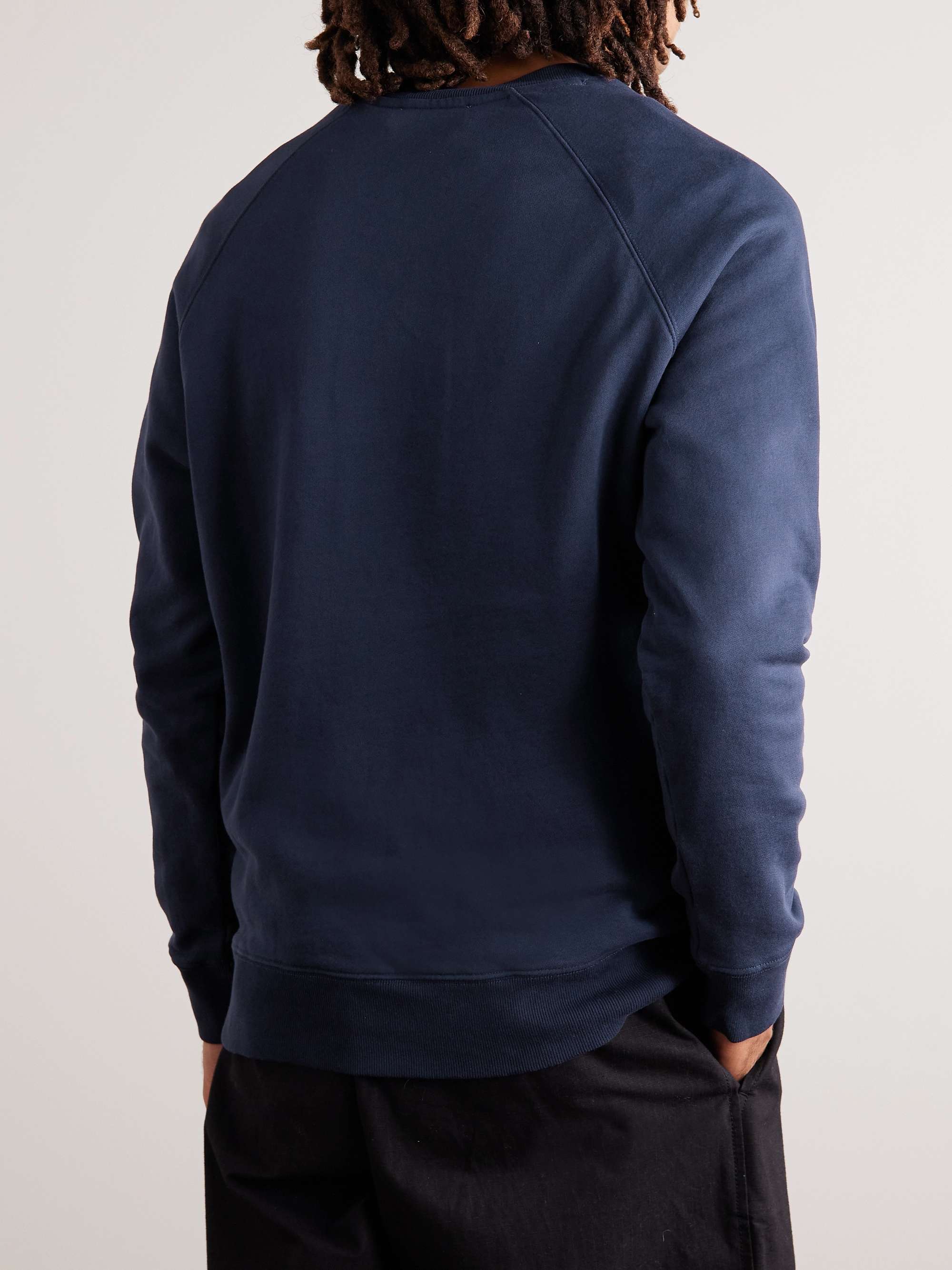 MAISON KITSUNÉ Logo-Appliquéd Cotton-Jersey Sweatshirt