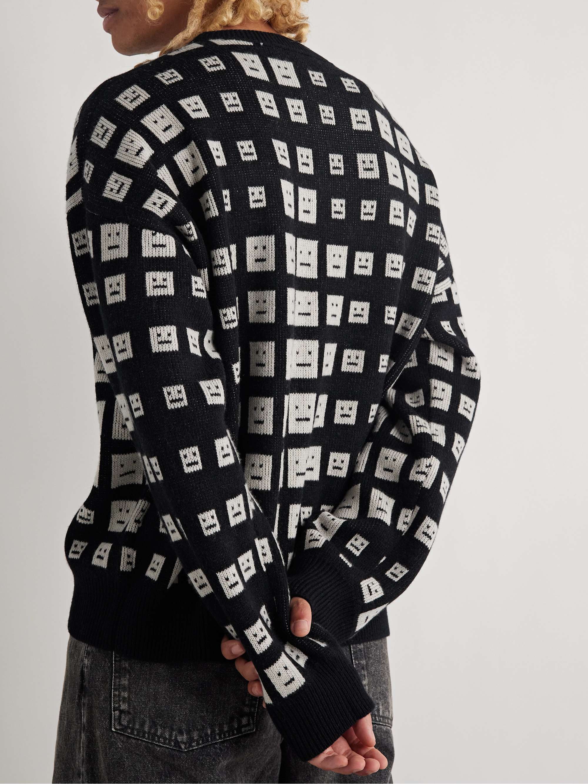 ACNE STUDIOS Logo-Jacquard Wool Sweater