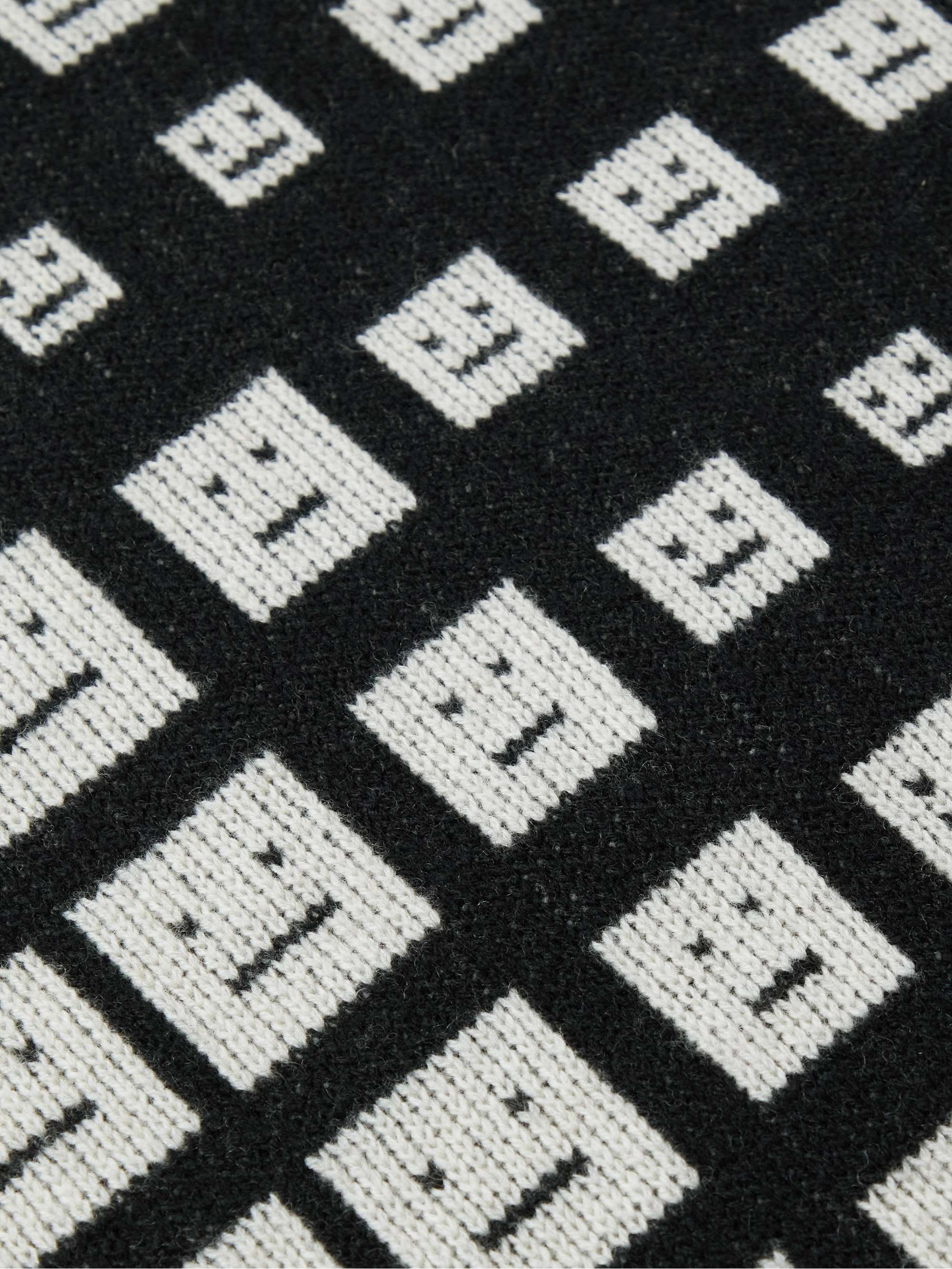 ACNE STUDIOS Logo-Jacquard Wool Sweater
