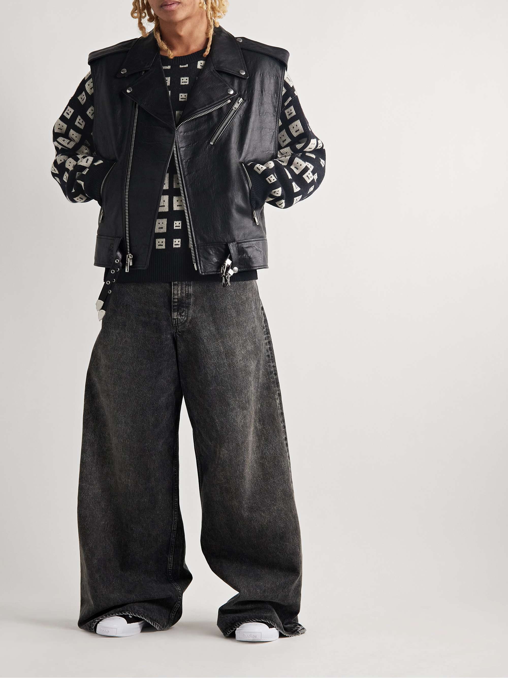 ACNE STUDIOS Logo-Jacquard Wool Sweater