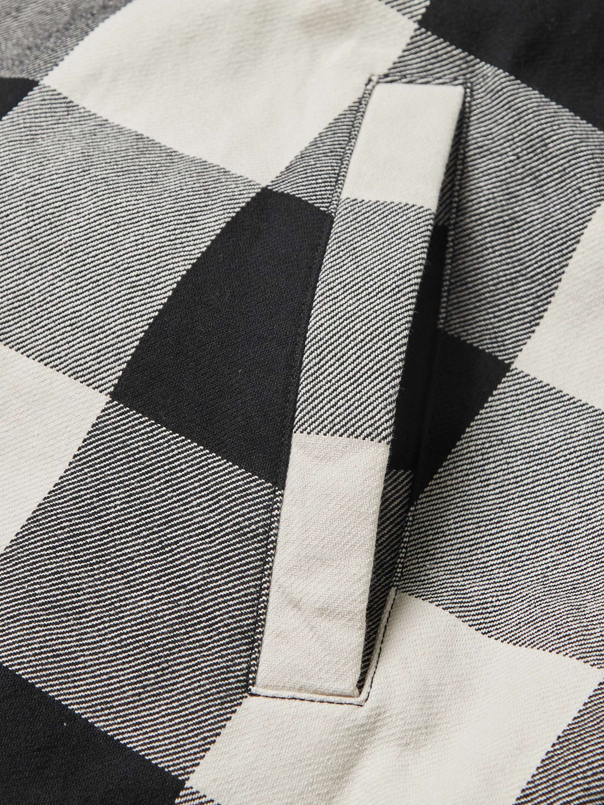 ACNE STUDIOS Logo-Embroidered Checked Padded Cotton Overshirt