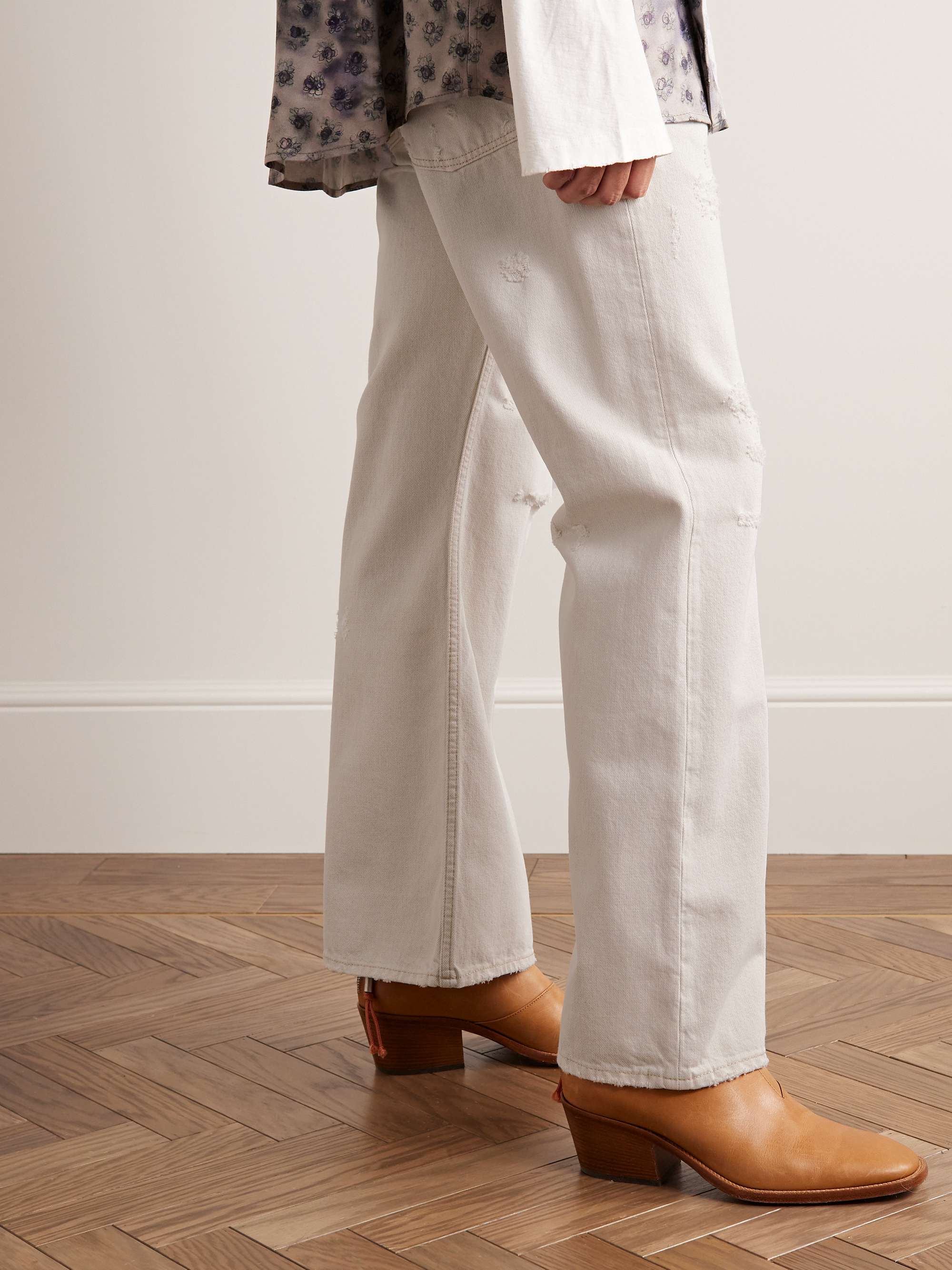 ACNE STUDIOS 2021M Straight-Leg Distressed Jeans