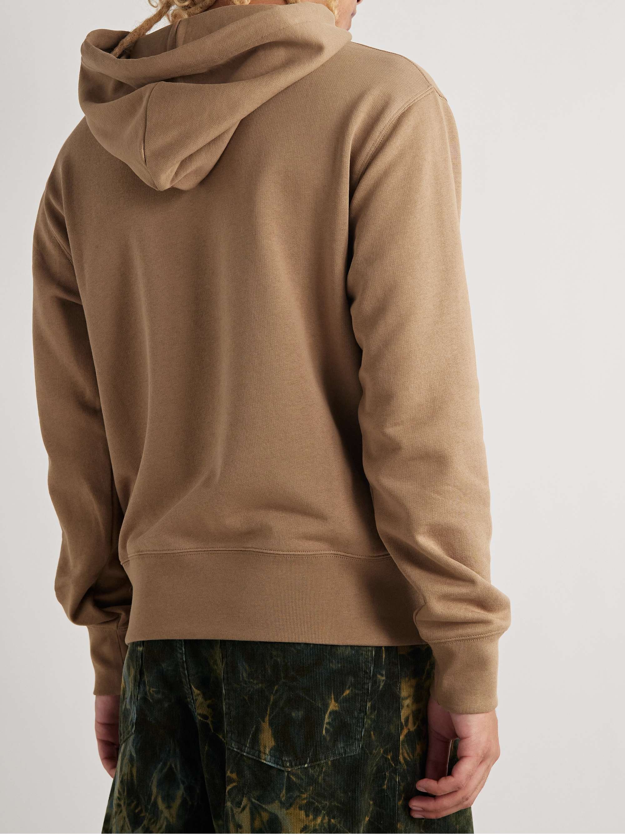 ACNE STUDIOS Fairah Logo-Appliquéd Cotton-Jersey Hoodie