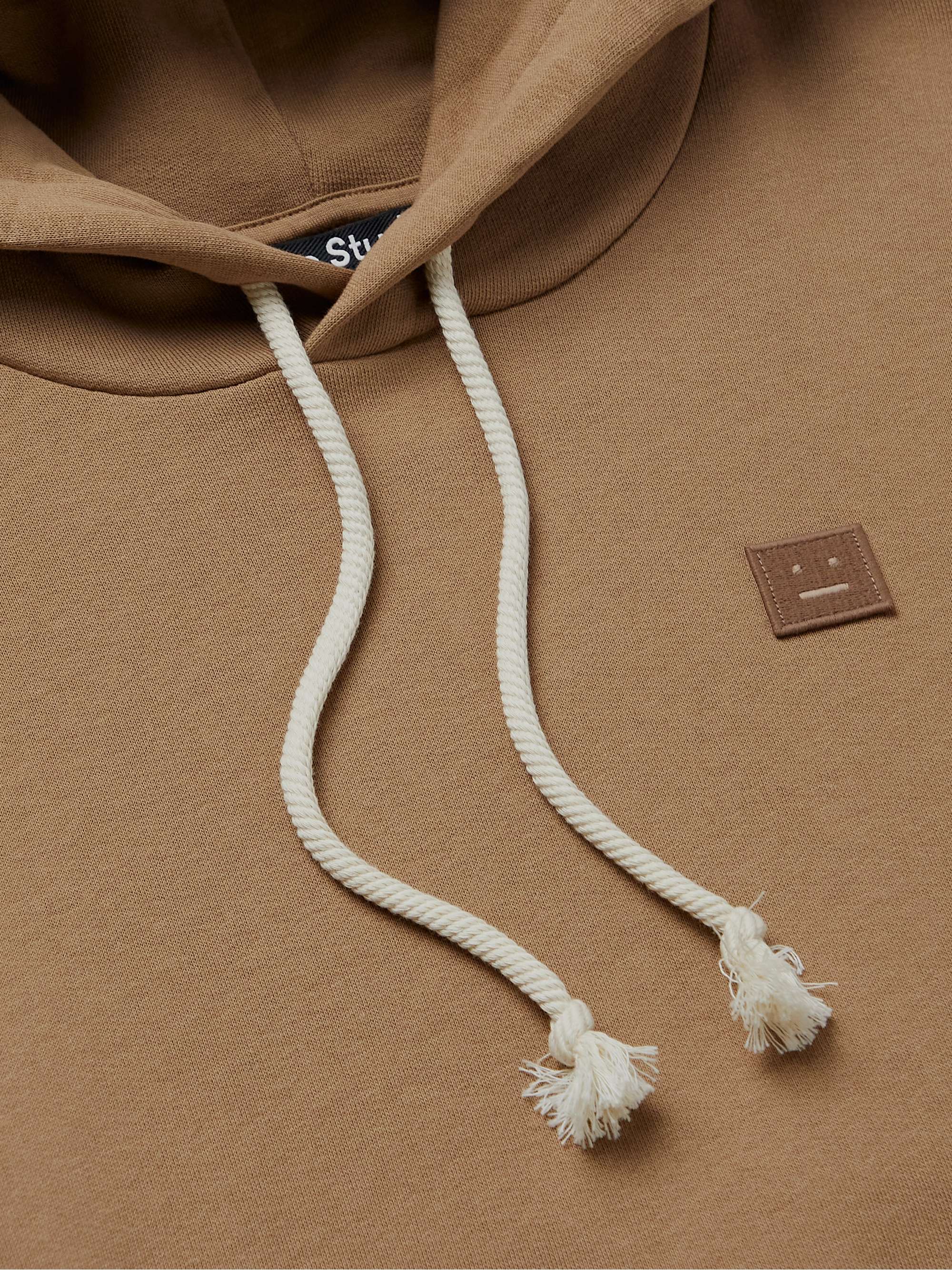 ACNE STUDIOS Fairah Logo-Appliquéd Cotton-Jersey Hoodie