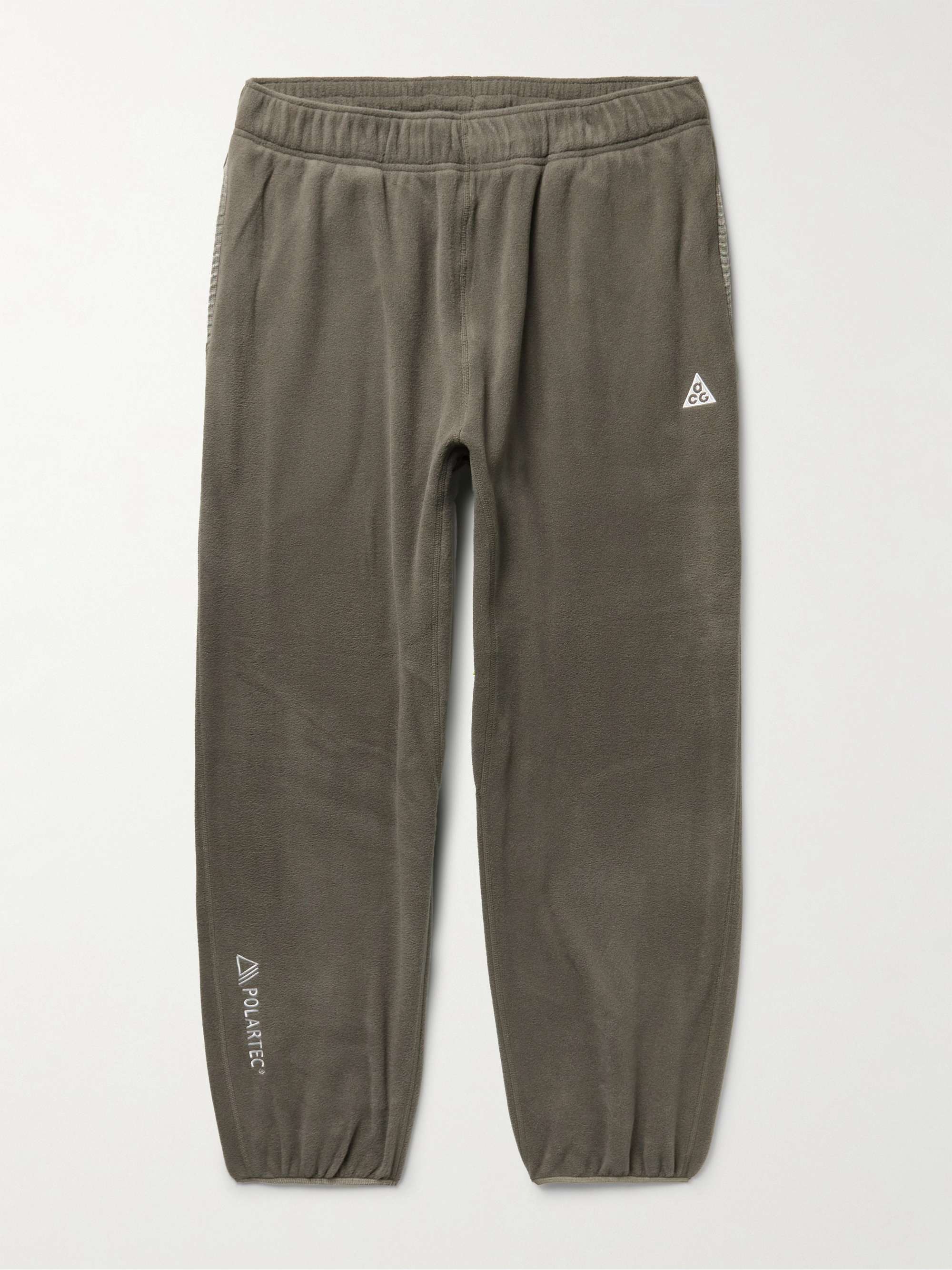 NIKE ACG Wolf Tree Tapered Logo-Embroidered Polartec® Fleece Sweatpants for  Men | MR PORTER