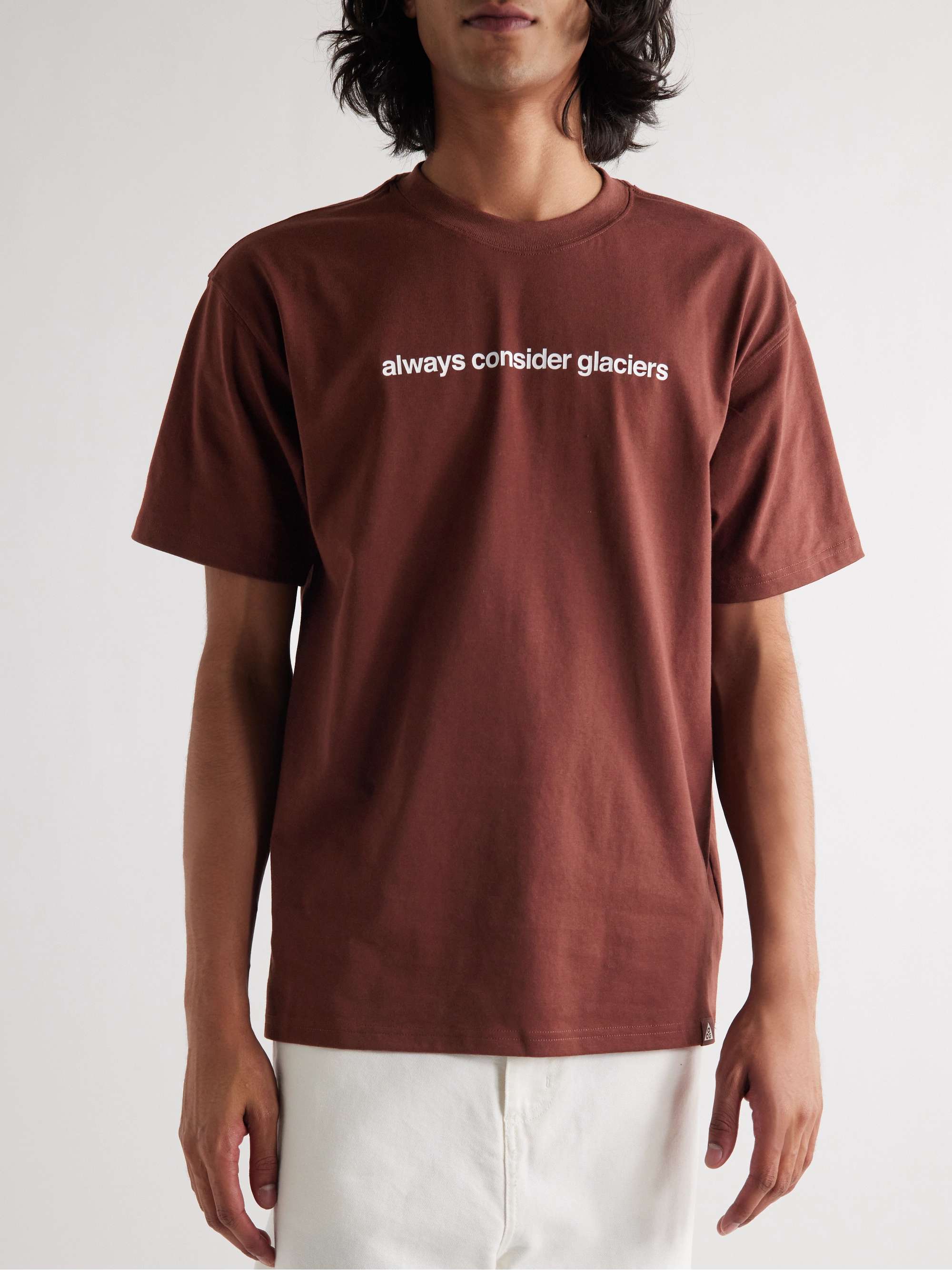 NIKE NRG ACG Logo-Print Jersey T-Shirt for Men | MR PORTER