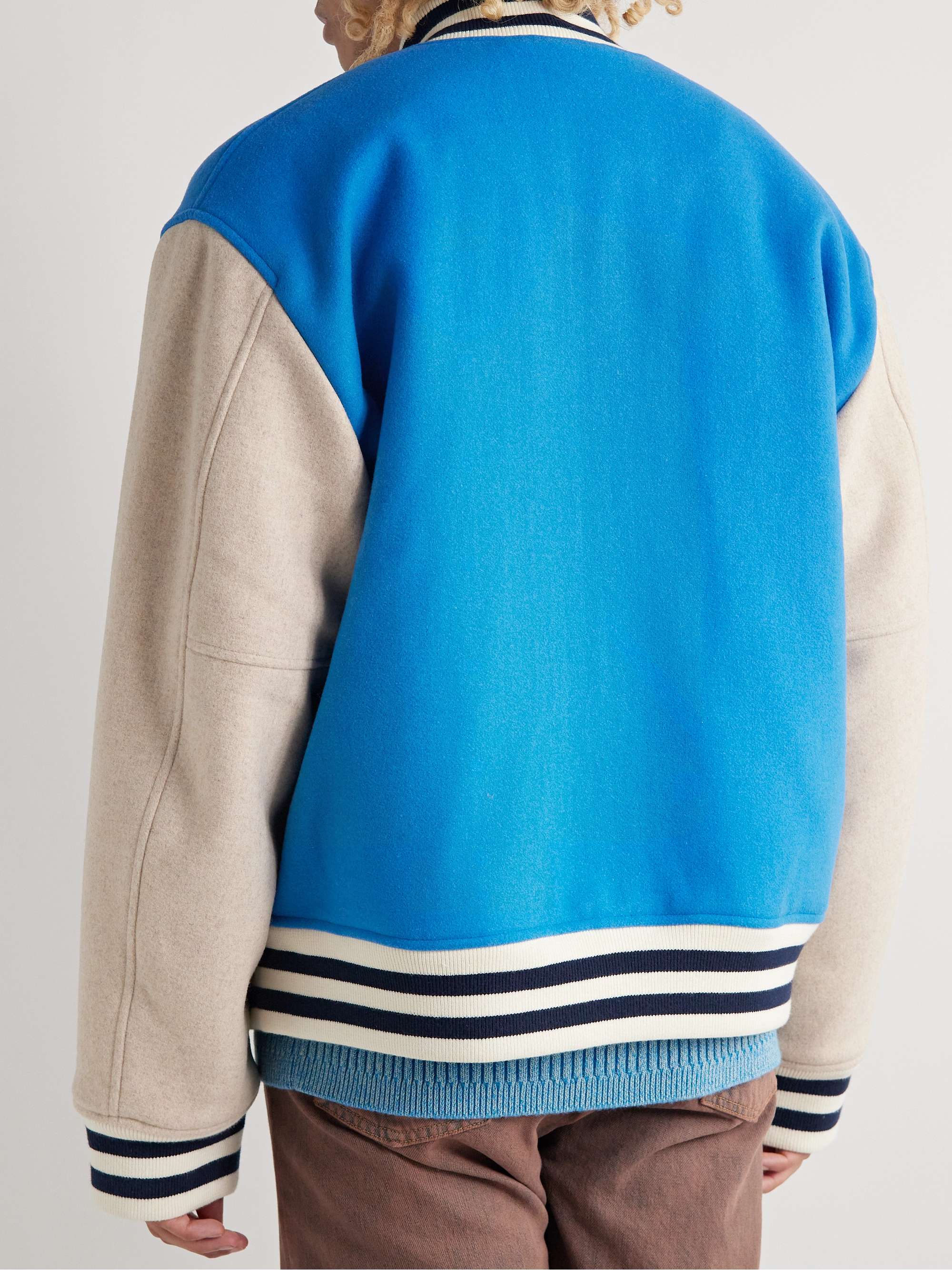 ACNE STUDIOS Ovan Wool-Blend Felt Varsity Jacket