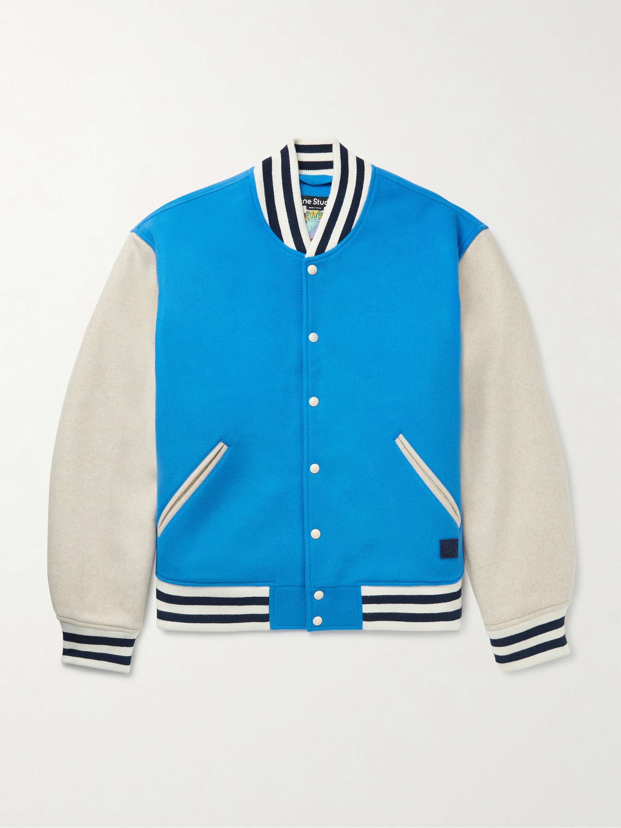 ACNE STUDIOS Ovan Wool-Blend Felt Varsity Jacket
