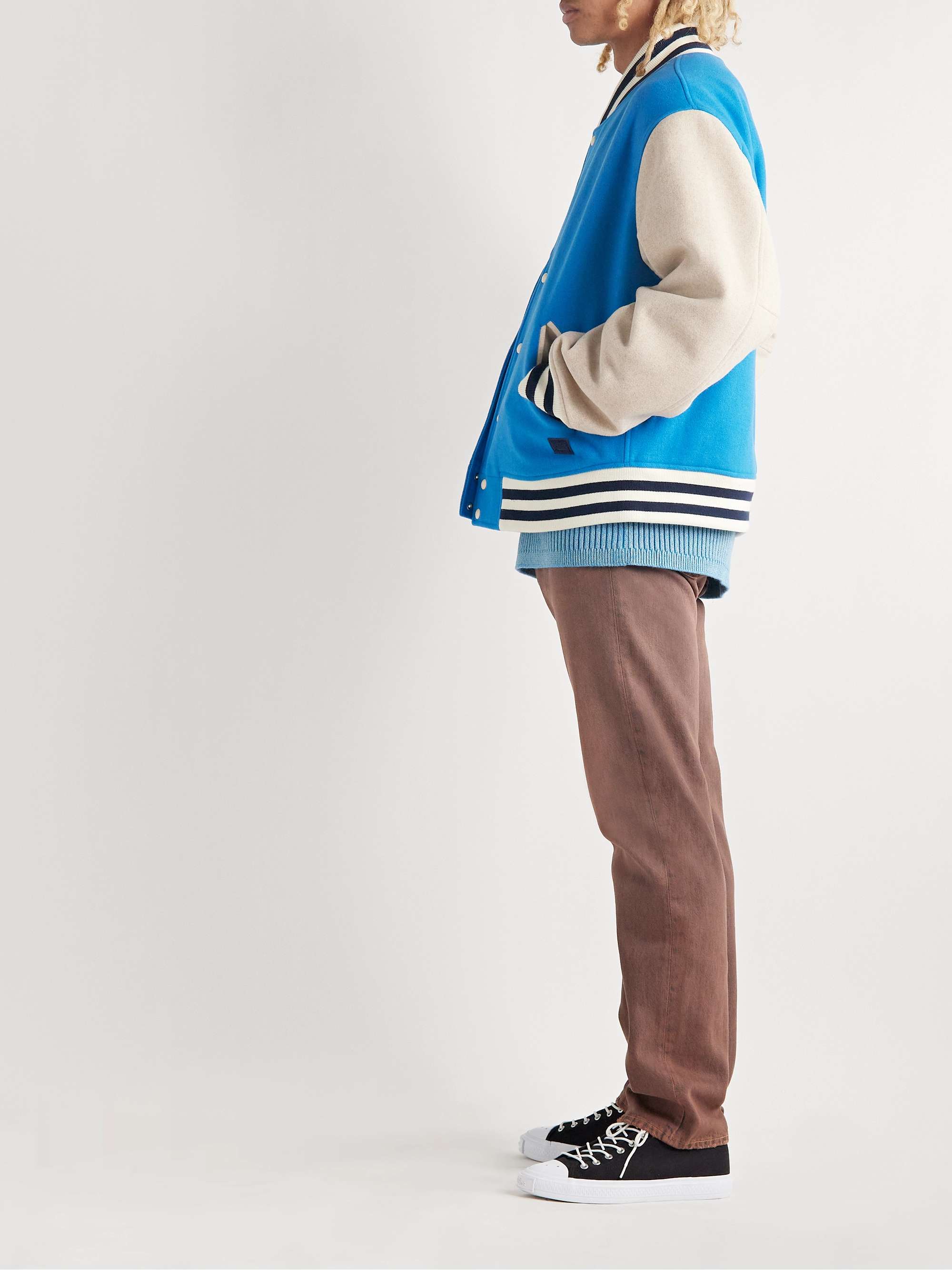 ACNE STUDIOS Ovan Wool-Blend Felt Varsity Jacket