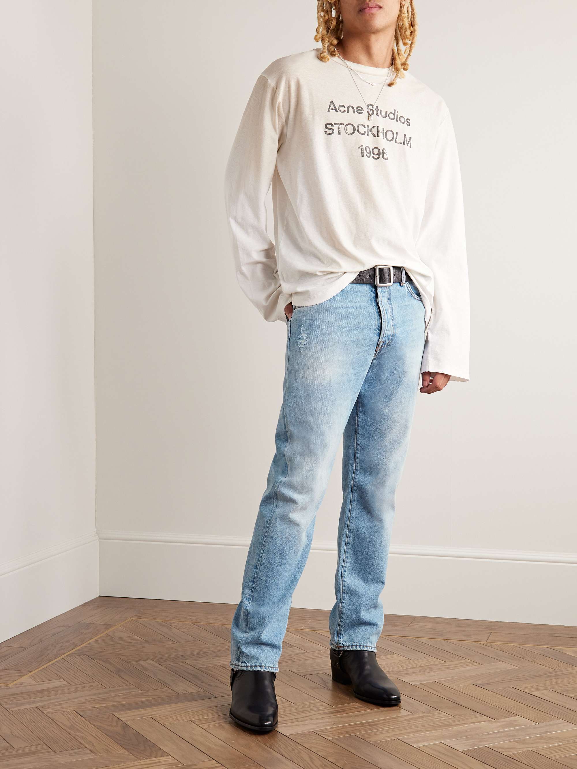 ACNE STUDIOS 1996 Straight-Leg Distressed Jeans