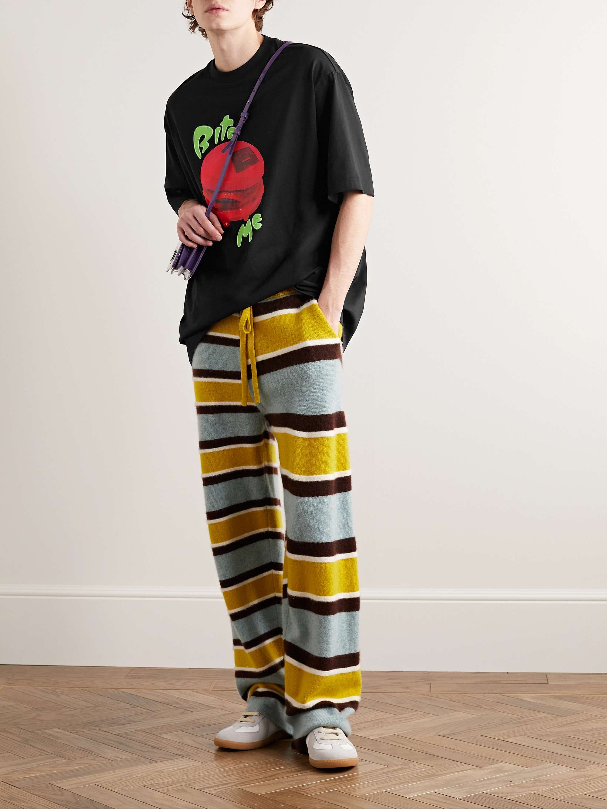 ACNE STUDIOS Enrik Oversized Printed Cotton-Jersey T-Shirt