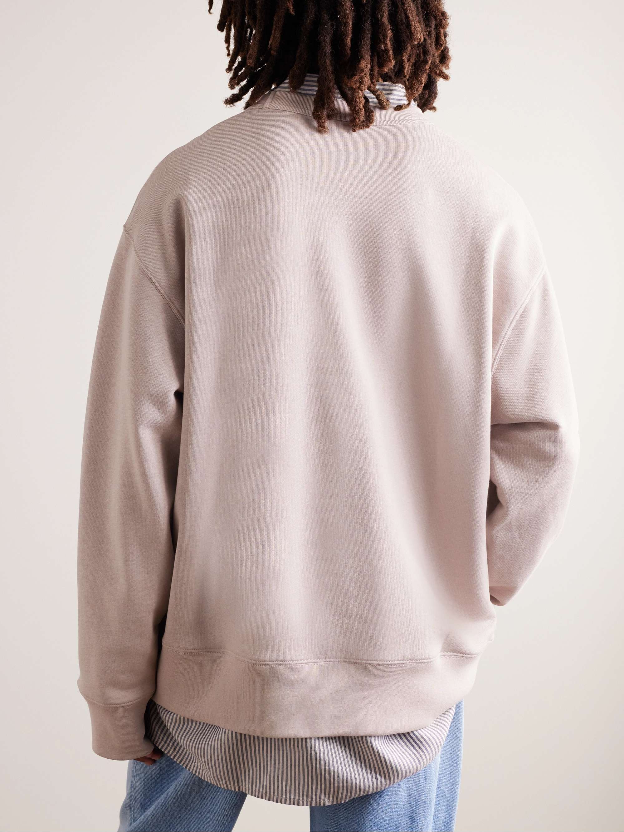 ACNE STUDIOS Fonbar Logo-Appliquéd Cotton-Jersey Sweatshirt