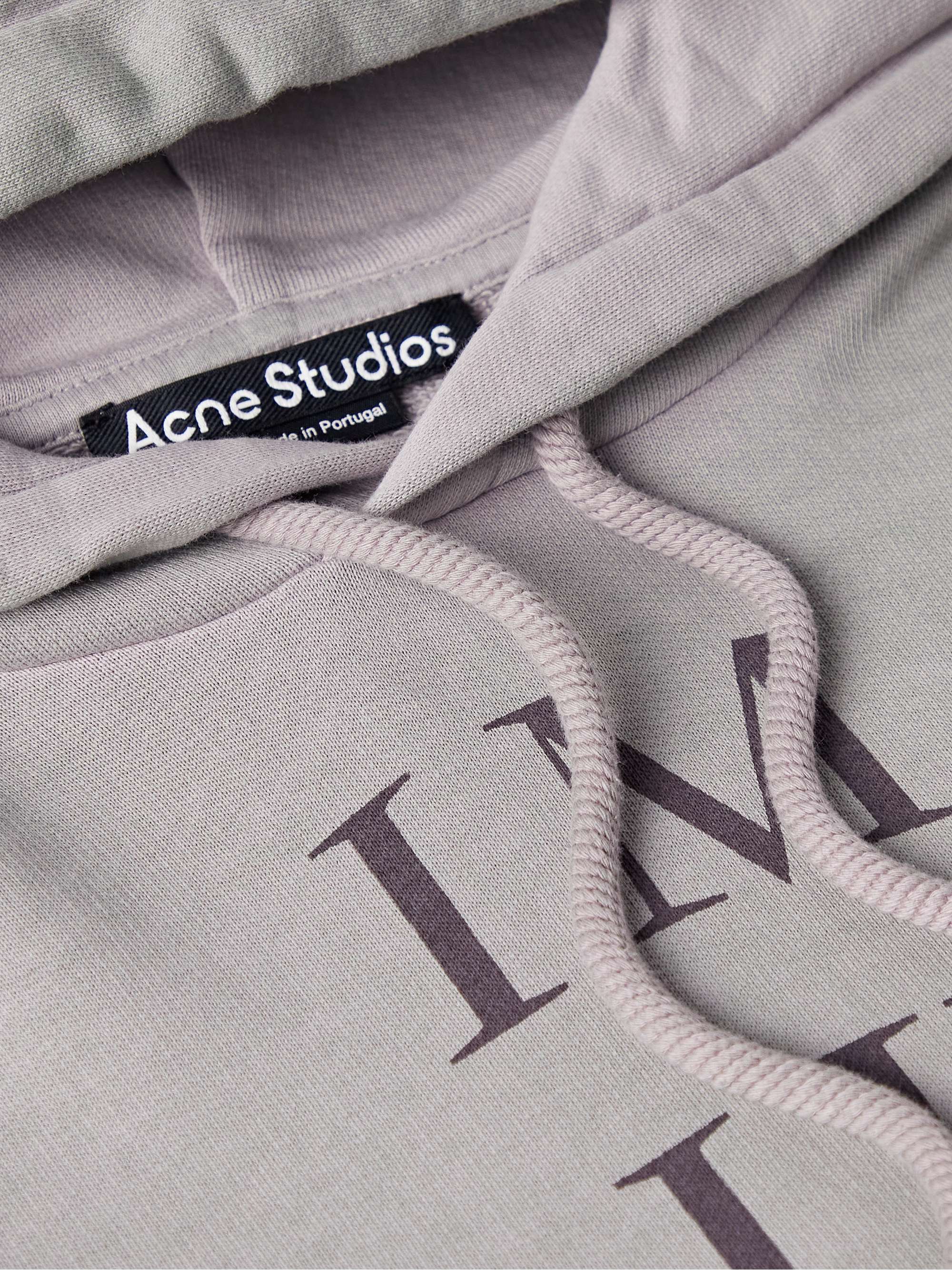 ACNE STUDIOS Faro Printed Heat-Reactive Cotton-Jersey Hoodie