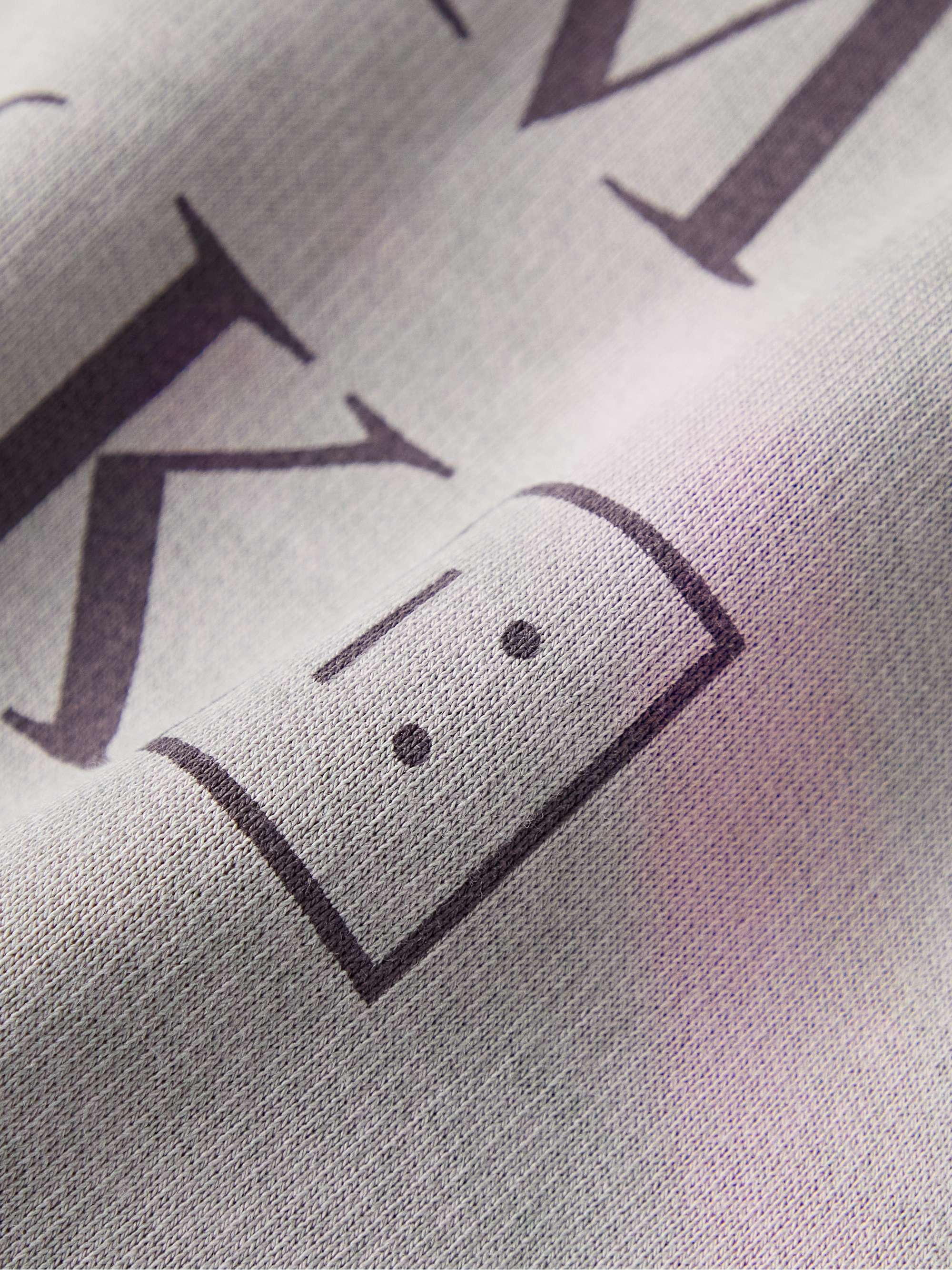 ACNE STUDIOS Faro Printed Heat-Reactive Cotton-Jersey Hoodie