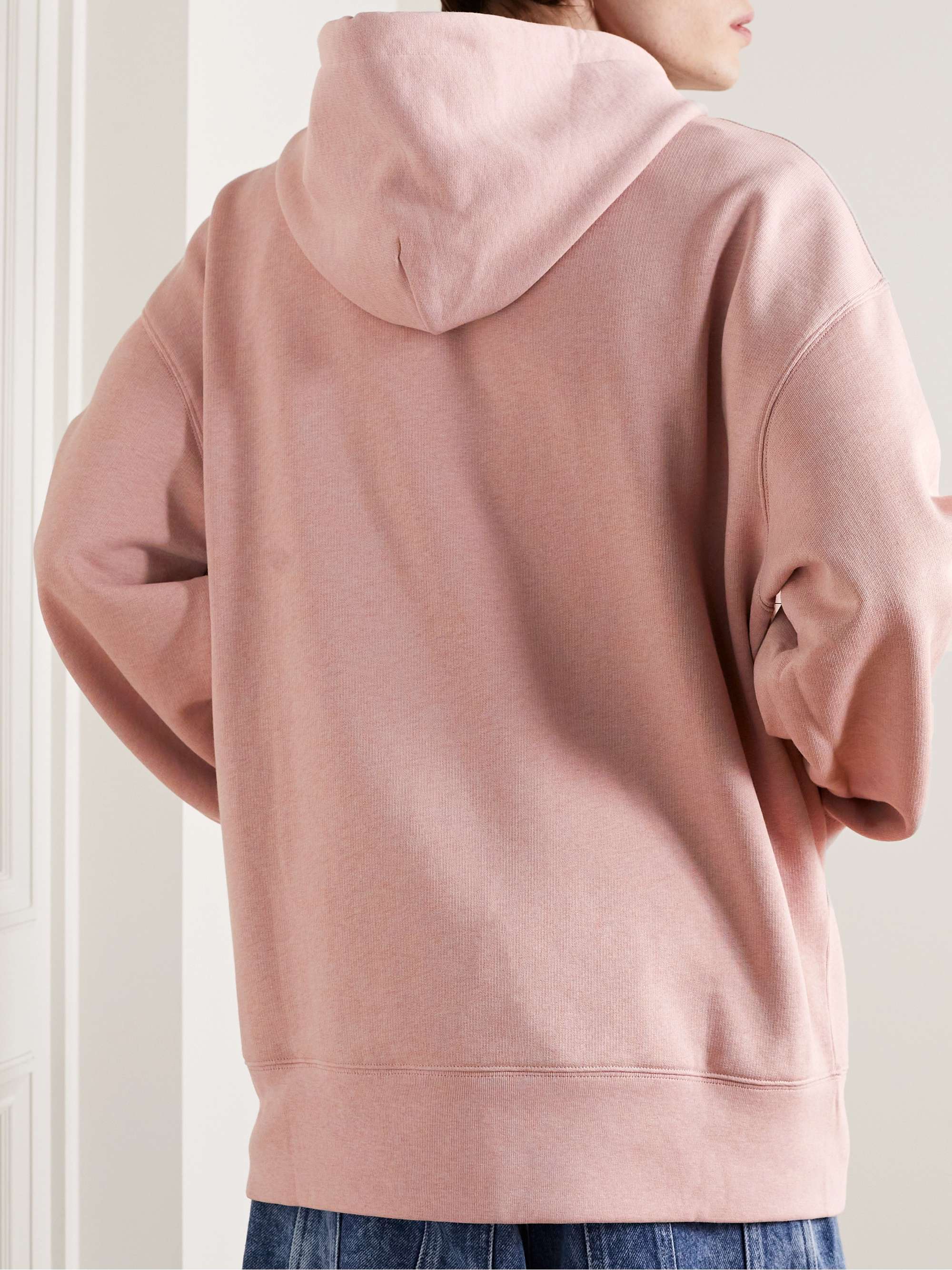 ACNE STUDIOS Fonbar Oversized Logo-Appliquéd Cotton-Jersey Hoodie