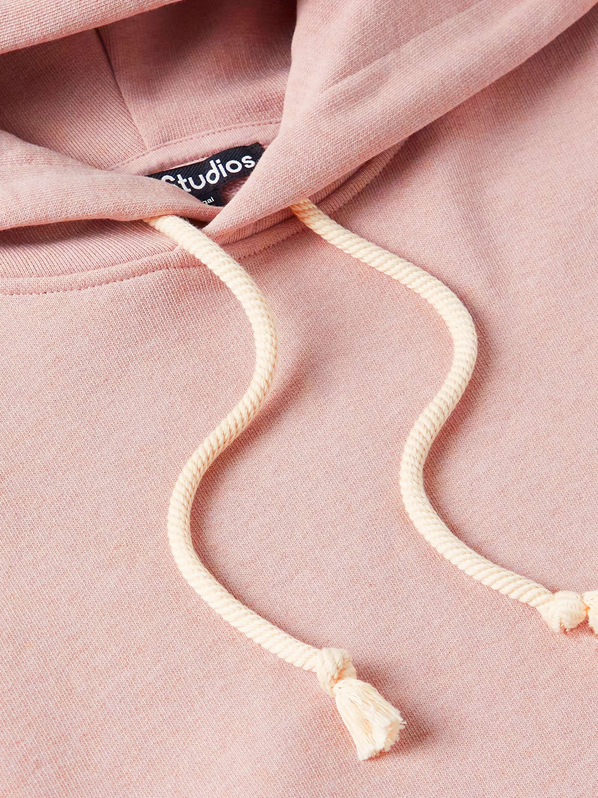ACNE STUDIOS Fonbar Oversized Logo-Appliquéd Cotton-Jersey Hoodie
