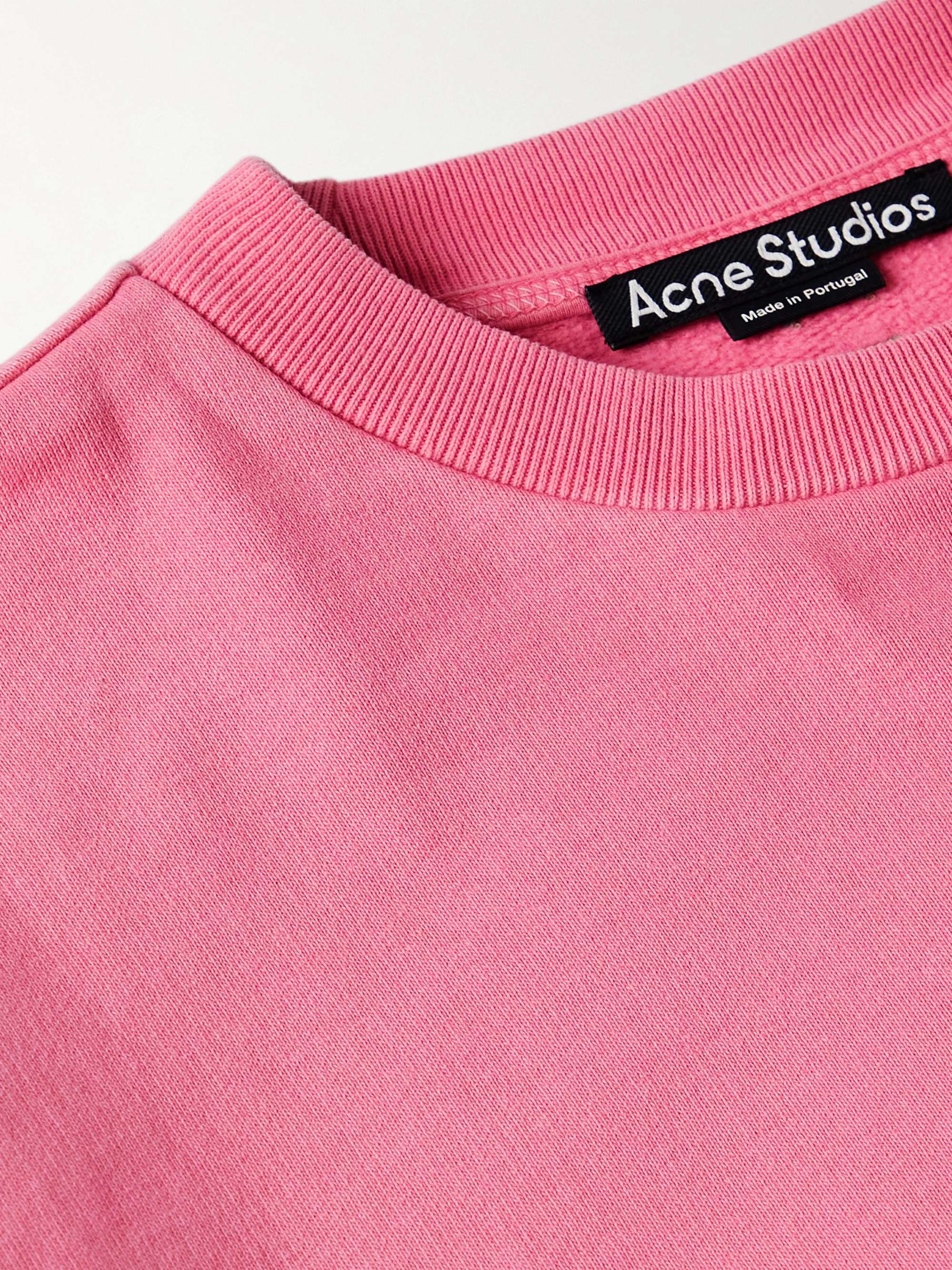ACNE STUDIOS Fiah Logo-Appliquéd Cotton-Jersey Sweatshirt