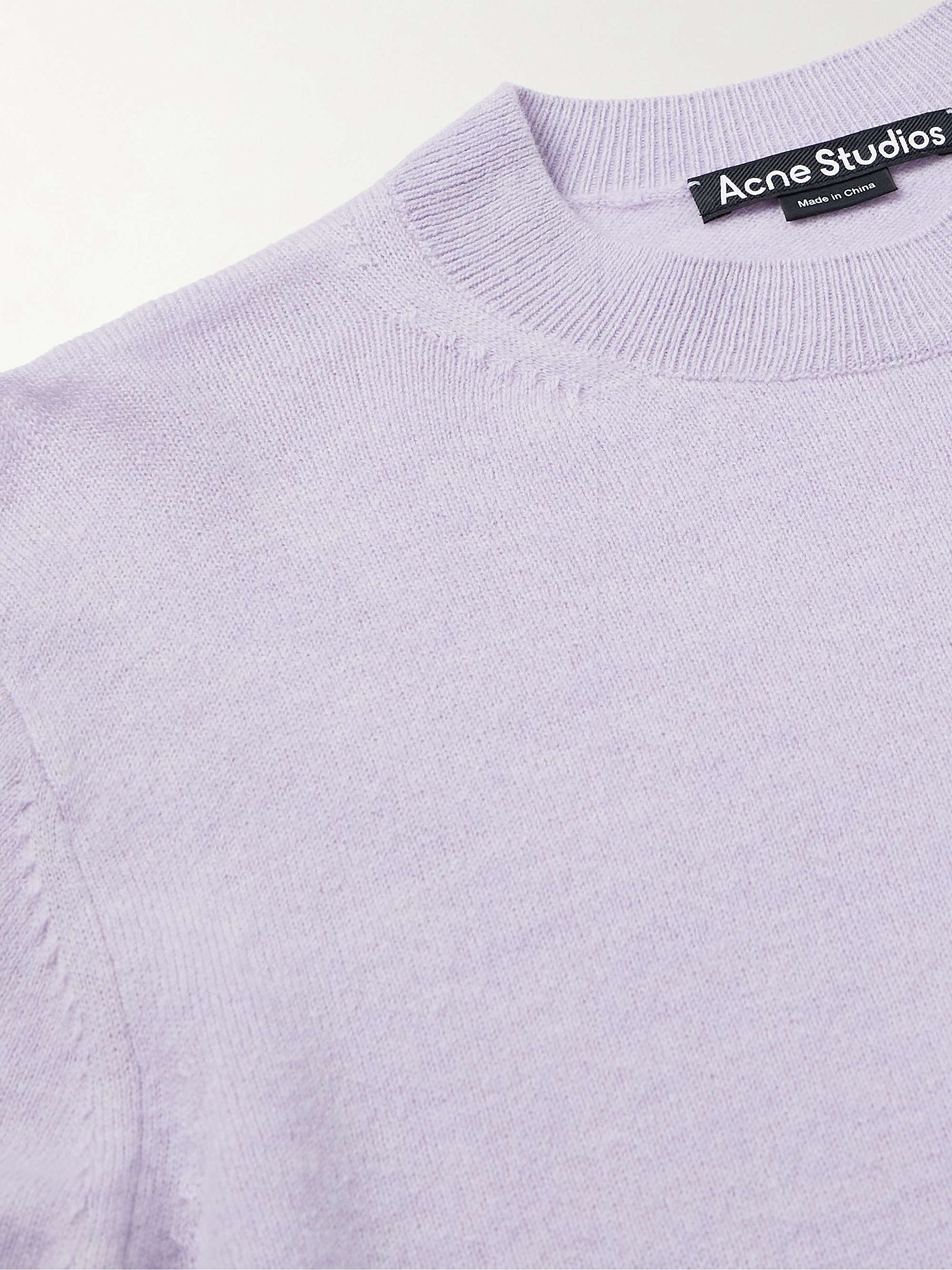 ACNE STUDIOS Kalon Logo-Appliquéd Wool Sweater for Men | MR PORTER