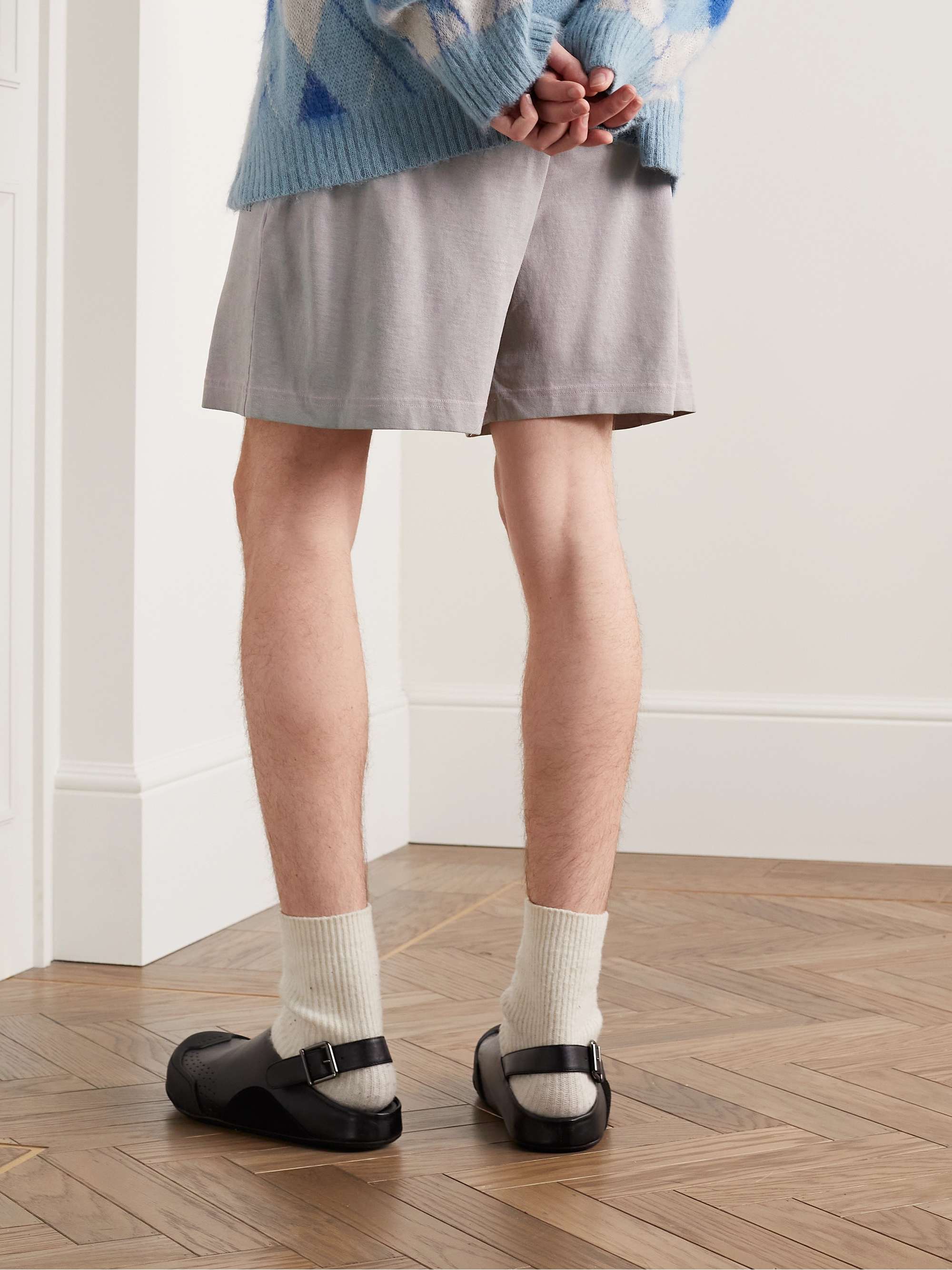 ACNE STUDIOS Printed Heat-Reactive Cotton-Jersey Drawstring Shorts