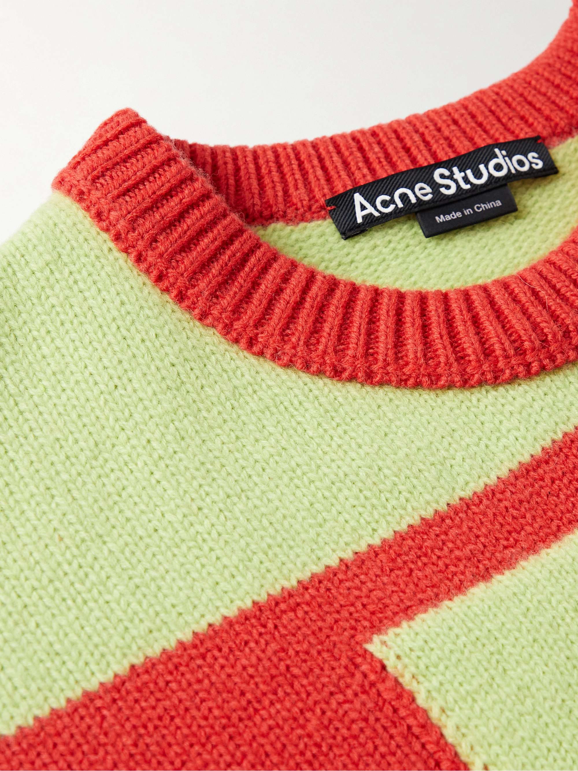 ACNE STUDIOS Kilgot Striped Intarsia Wool Sweater
