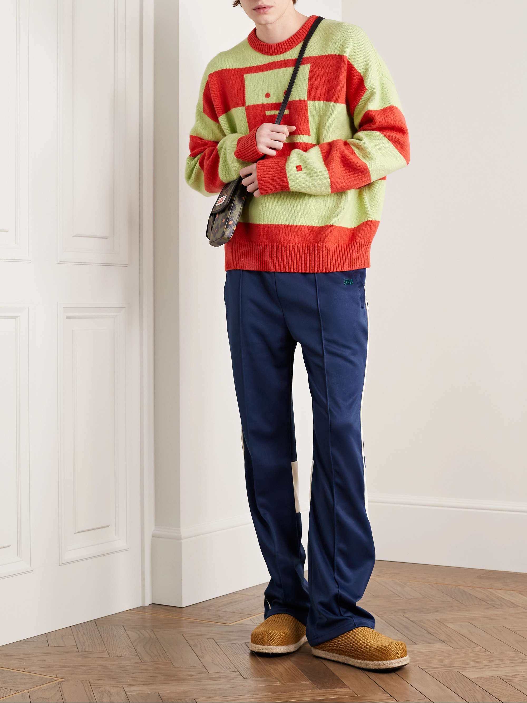 ACNE STUDIOS Kilgot Striped Intarsia Wool Sweater