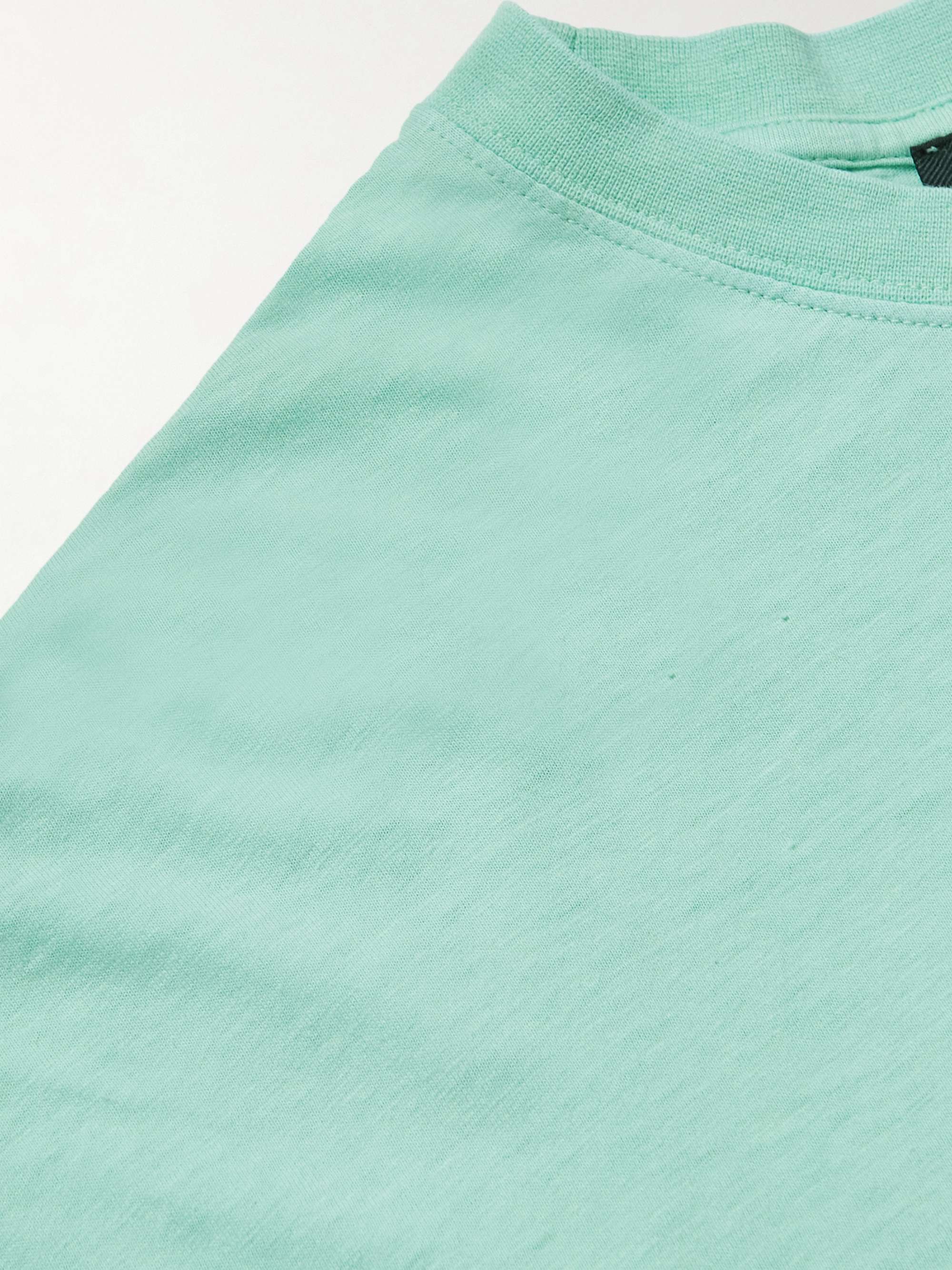 ACNE STUDIOS Exford Logo-Appliquéd Garment-Dyed Cotton-Jersey T-Shirt