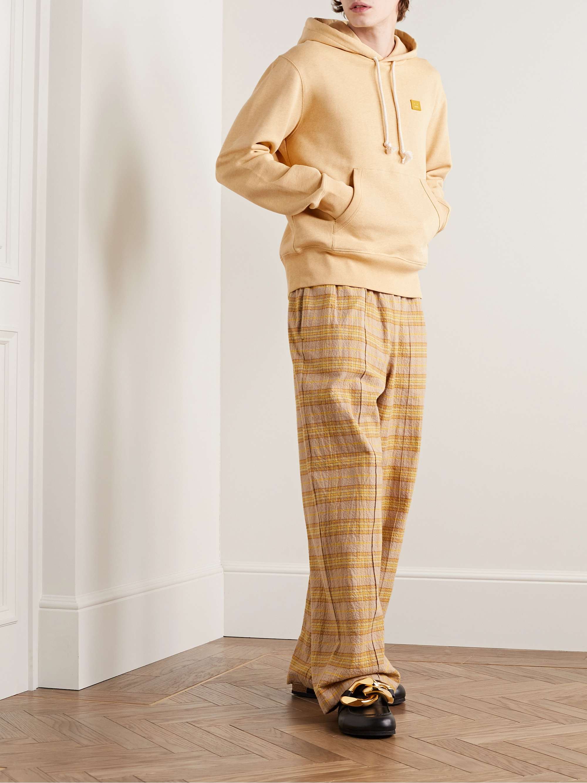 ACNE STUDIOS Fairah Logo-Appliquéd Cotton-Jersey Hoodie
