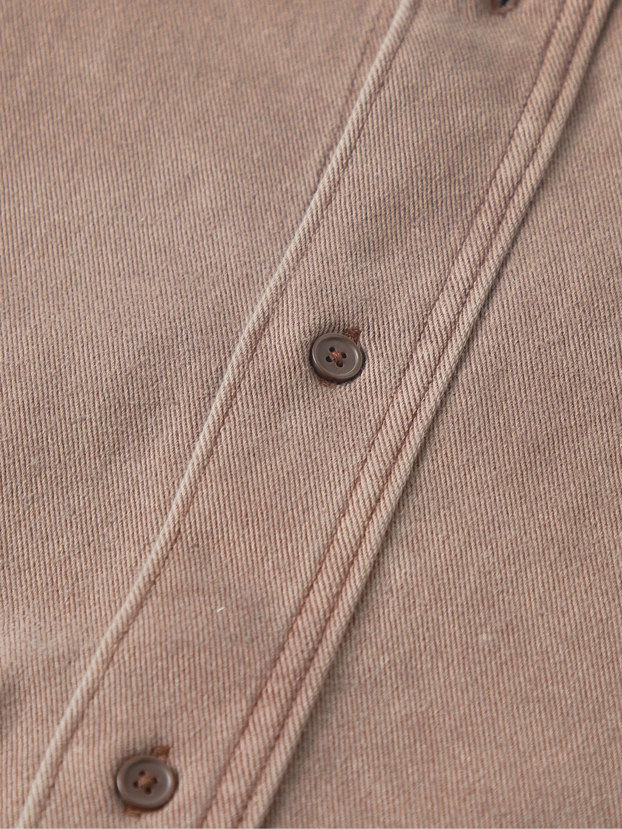 ACNE STUDIOS Osearat Logo-Appliquéd Cotton-Blend Twill Overshirt