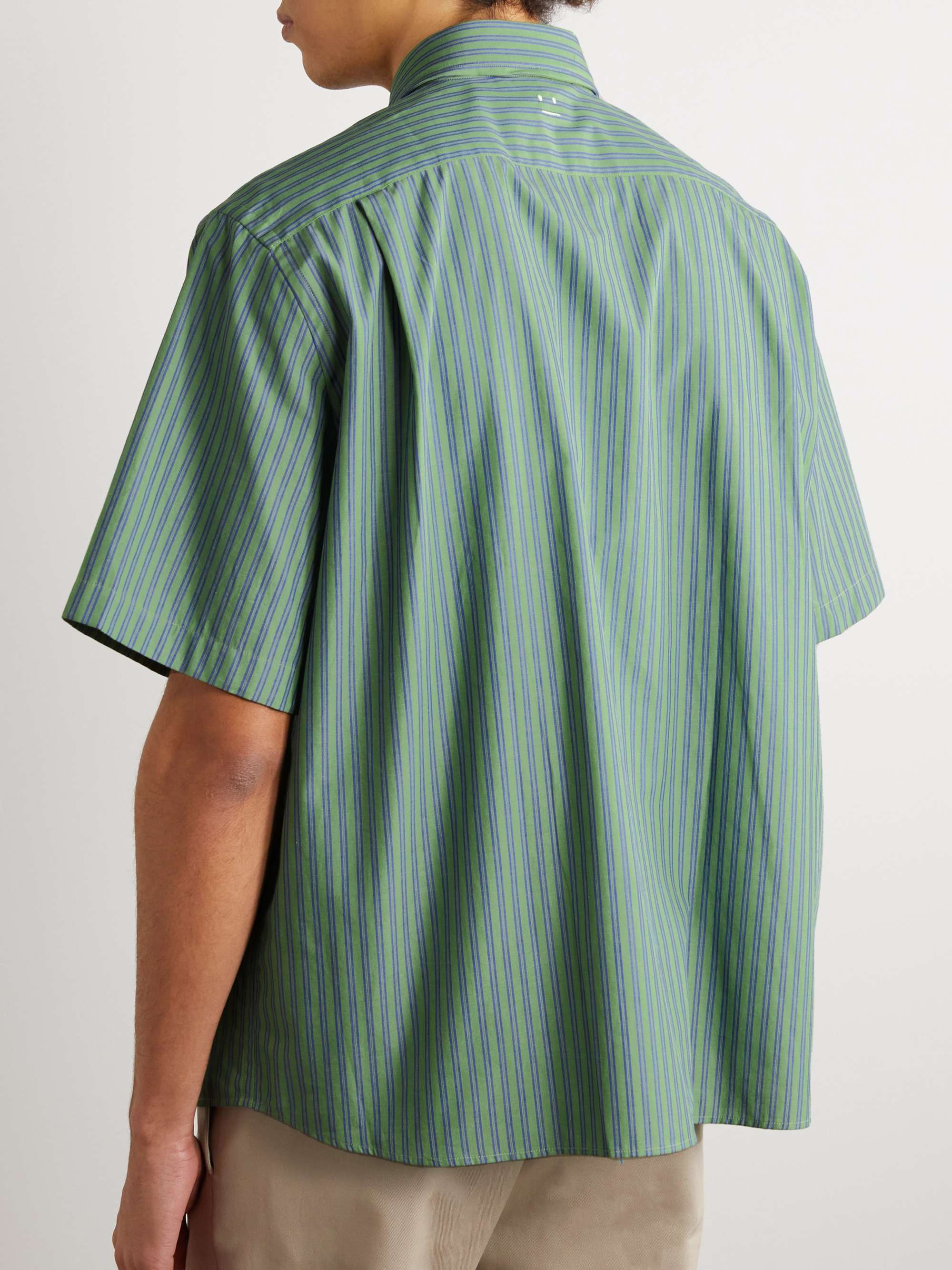 ACNE STUDIOS Sarlie Striped Cotton-Poplin Shirt