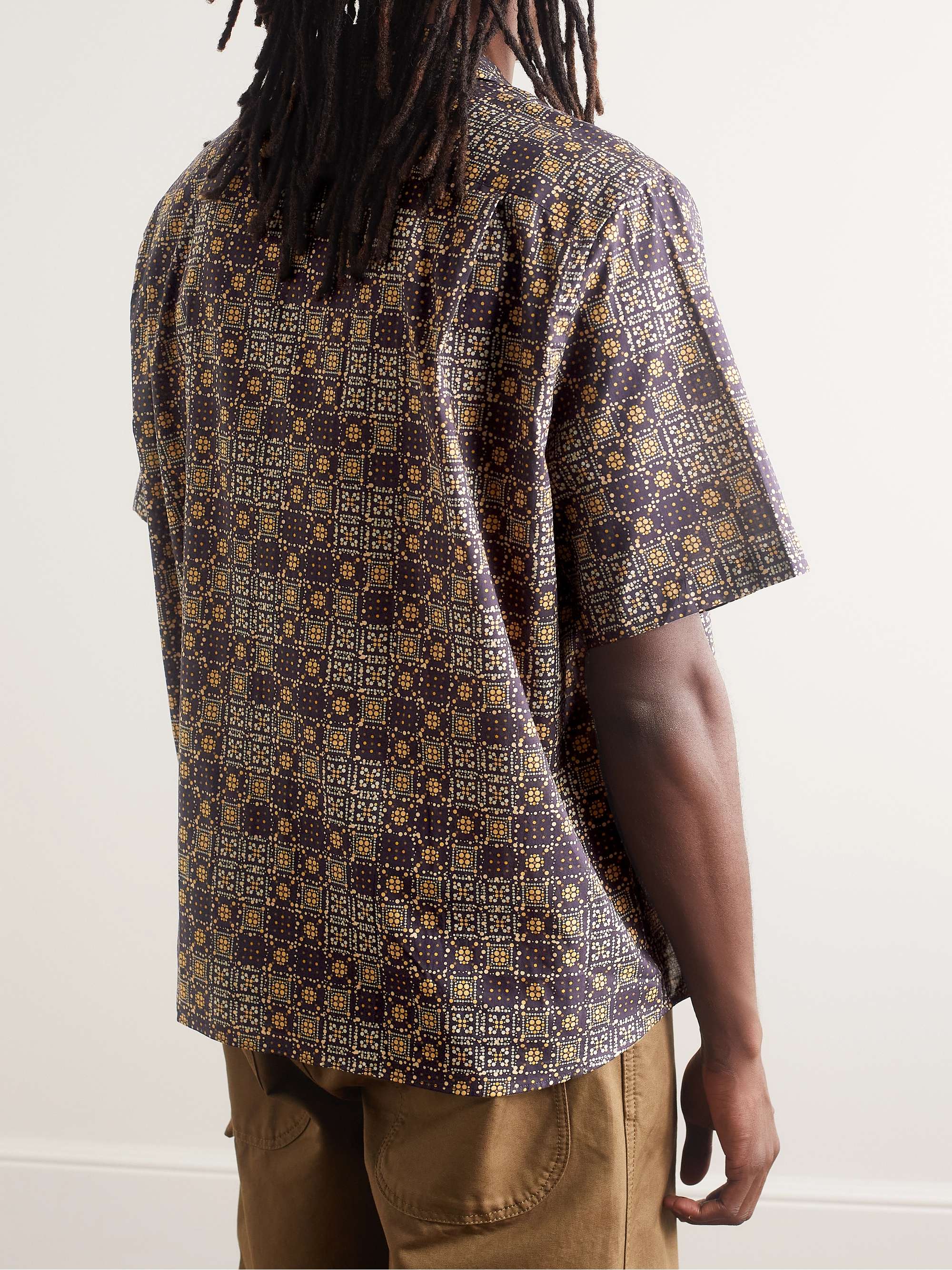 ACNE STUDIOS Sowl Camp-Collar Printed Cotton-Voile Shirt