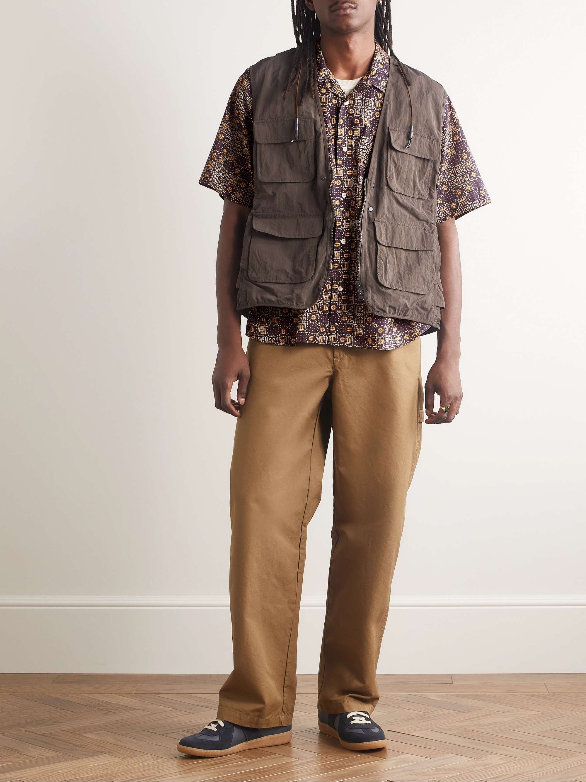 ACNE STUDIOS Sowl Camp-Collar Printed Cotton-Voile Shirt