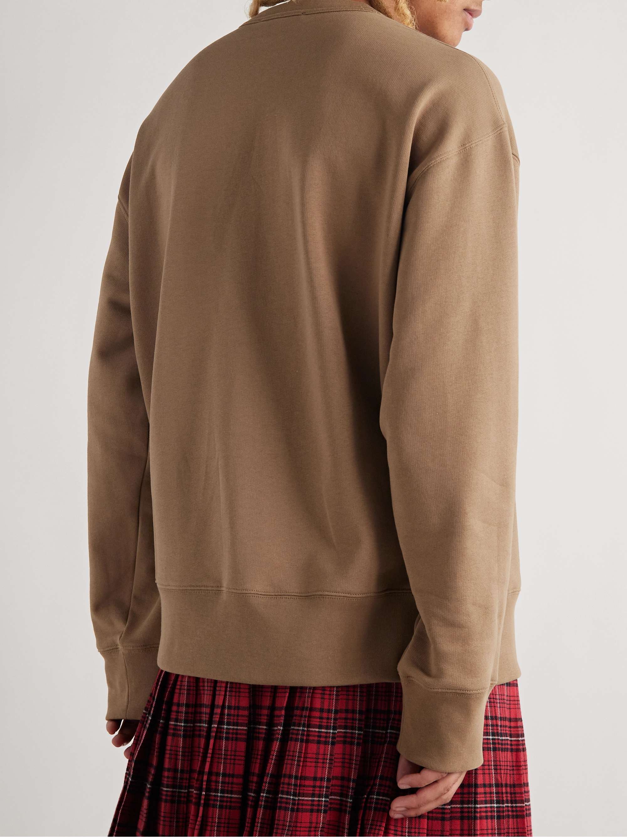 ACNE STUDIOS Fonbar Logo-Appliquéd Cotton-Jersey Sweatshirt