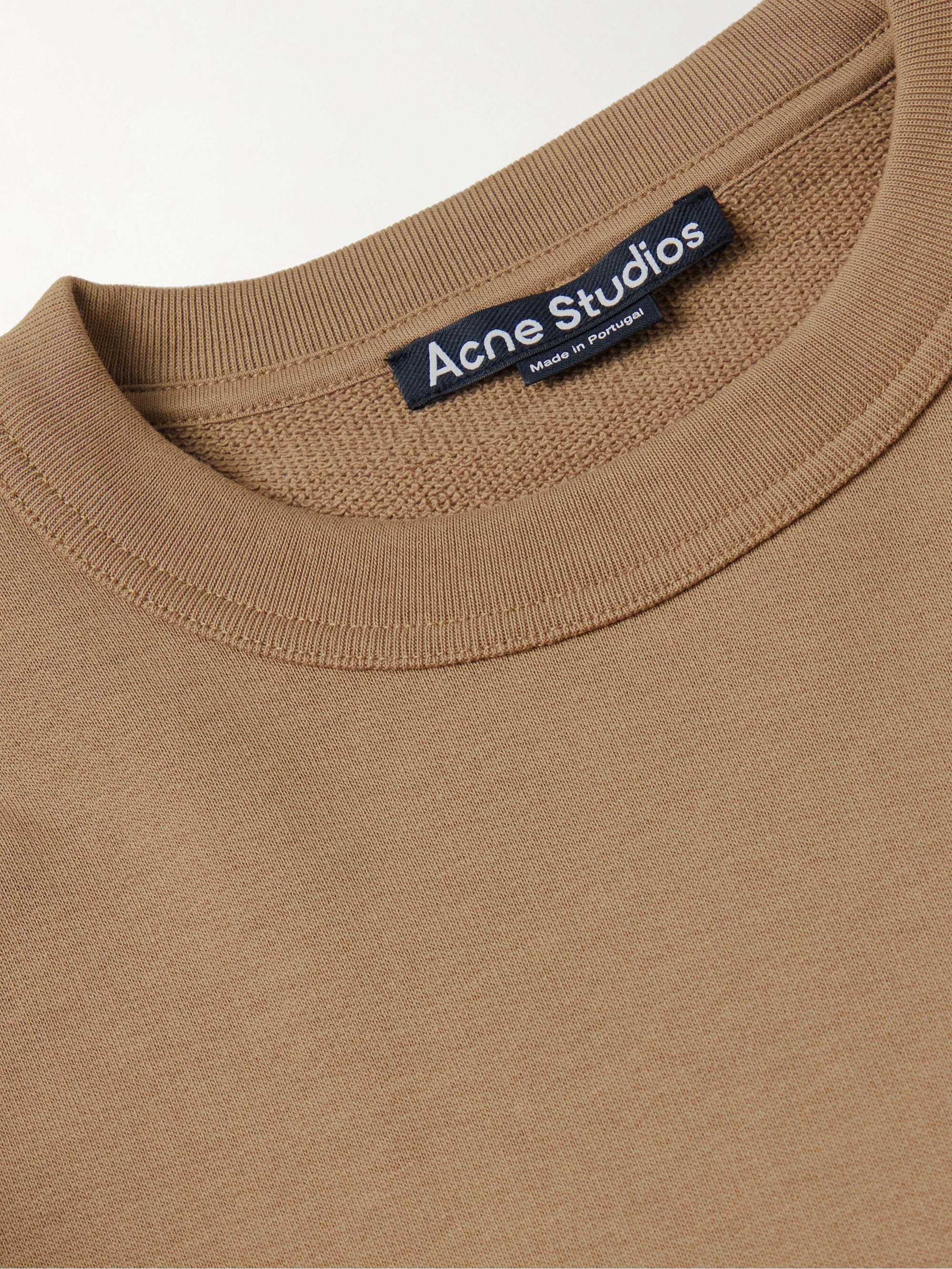ACNE STUDIOS Fonbar Logo-Appliquéd Cotton-Jersey Sweatshirt