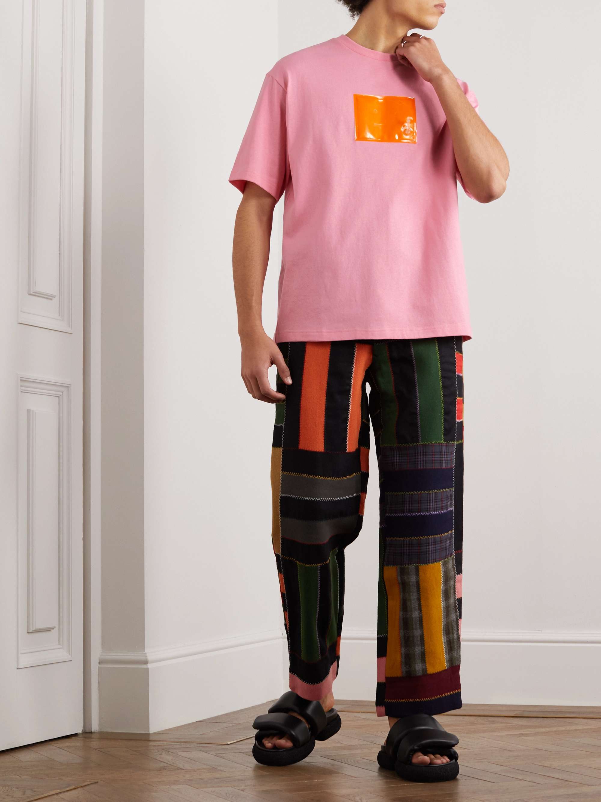 ACNE STUDIOS Exford Inflatable Logo-Appliquéd Cotton-Jersey T-Shirt