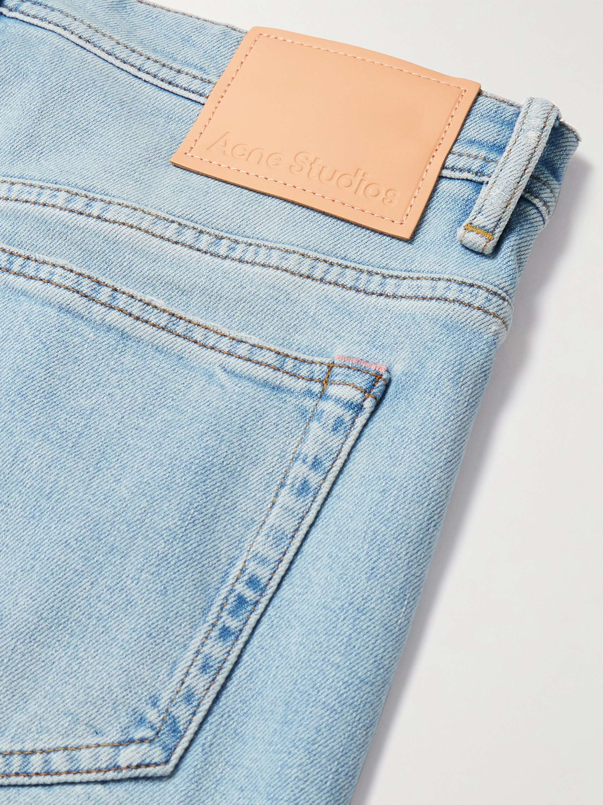 ACNE STUDIOS River Cropped Slim-Fit Tapered Stretch-Denim Jeans