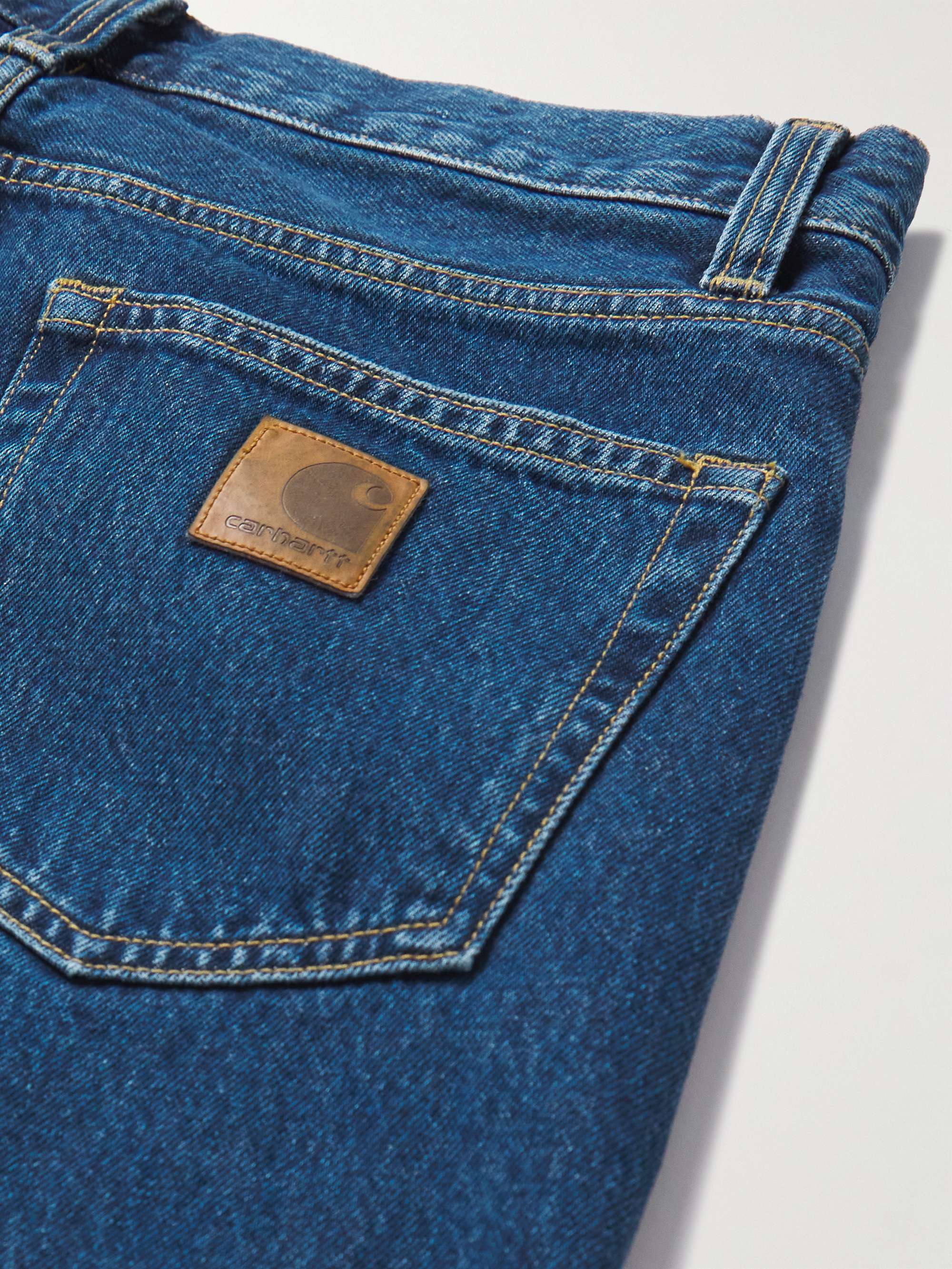 CARHARTT WIP Rider StraightLeg FlannelTrimmed Jeans for Men MR PORTER