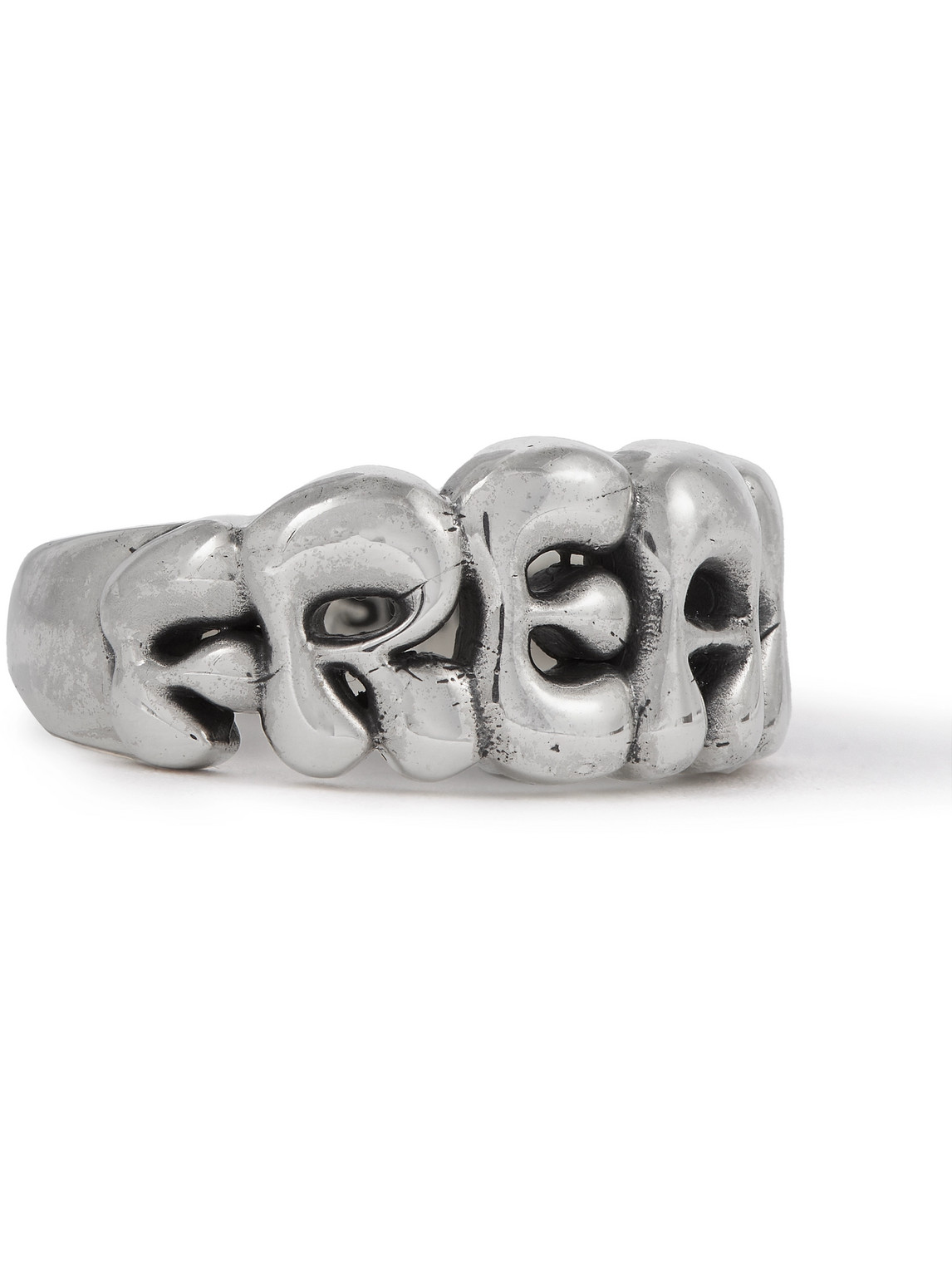 Maple Freak Silver Ring In Metallic