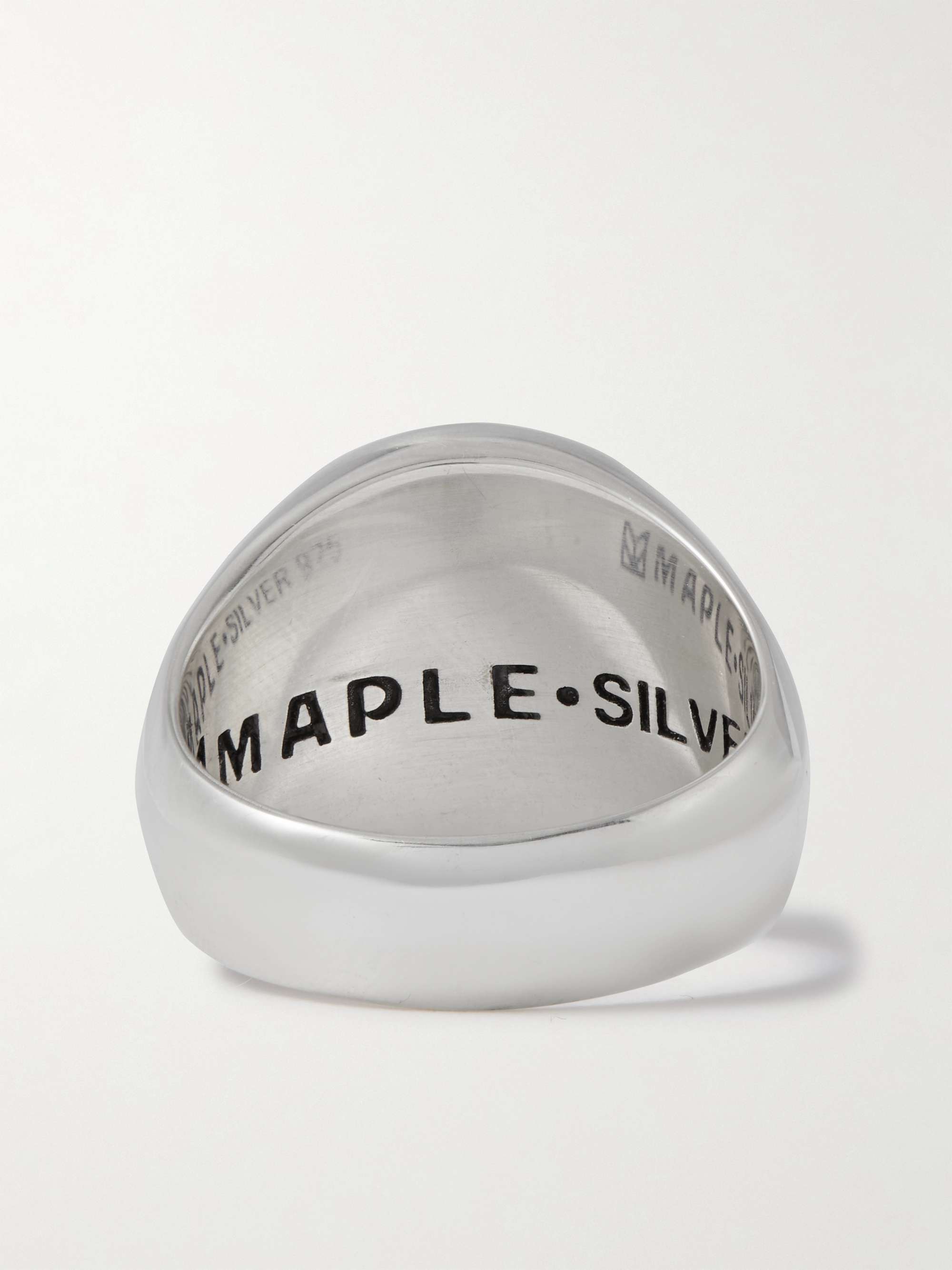 MAPLE Natural Selection Silver and Gold Signet Ring